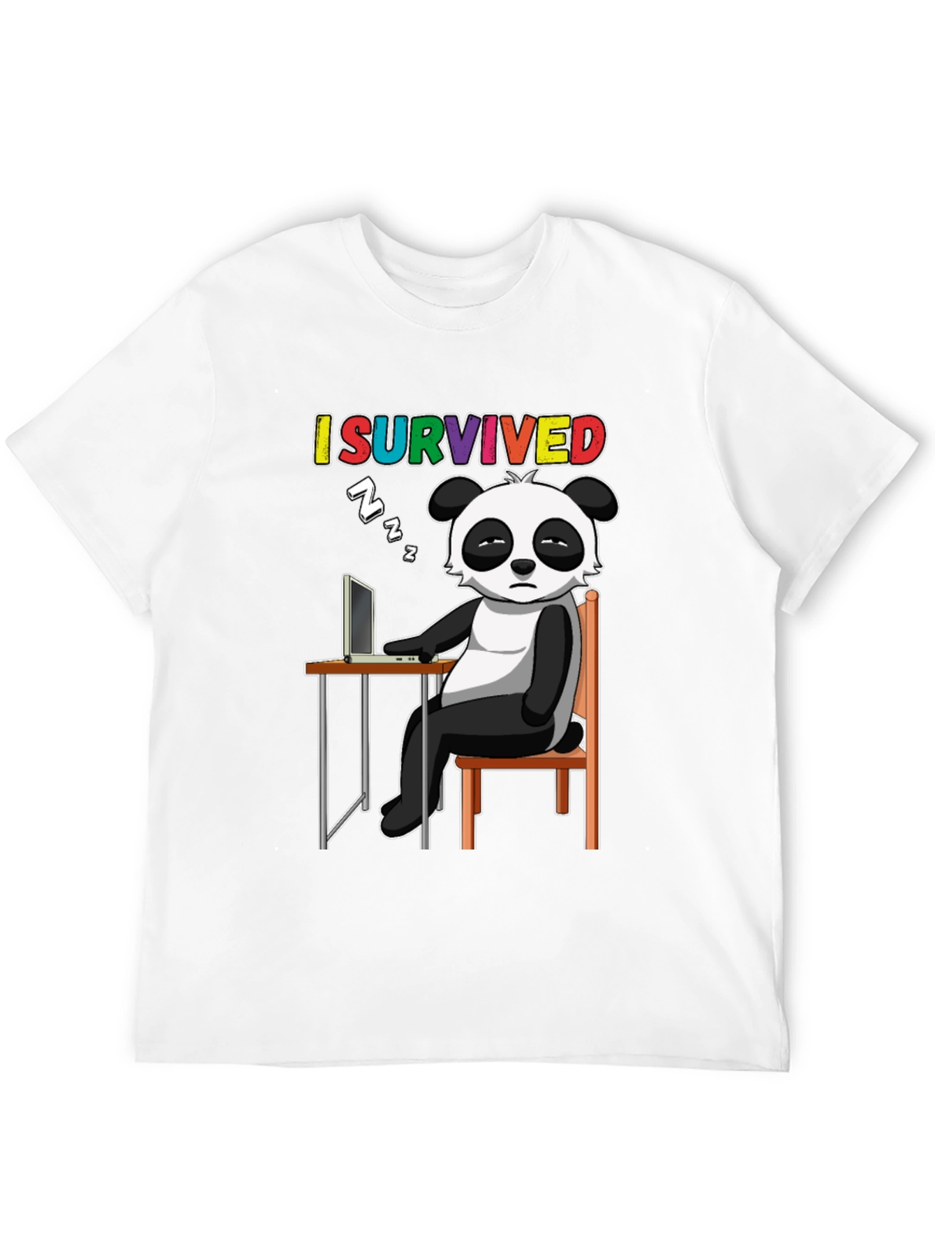 I Survived Panda T-Shirt - Funny Novelty Tee