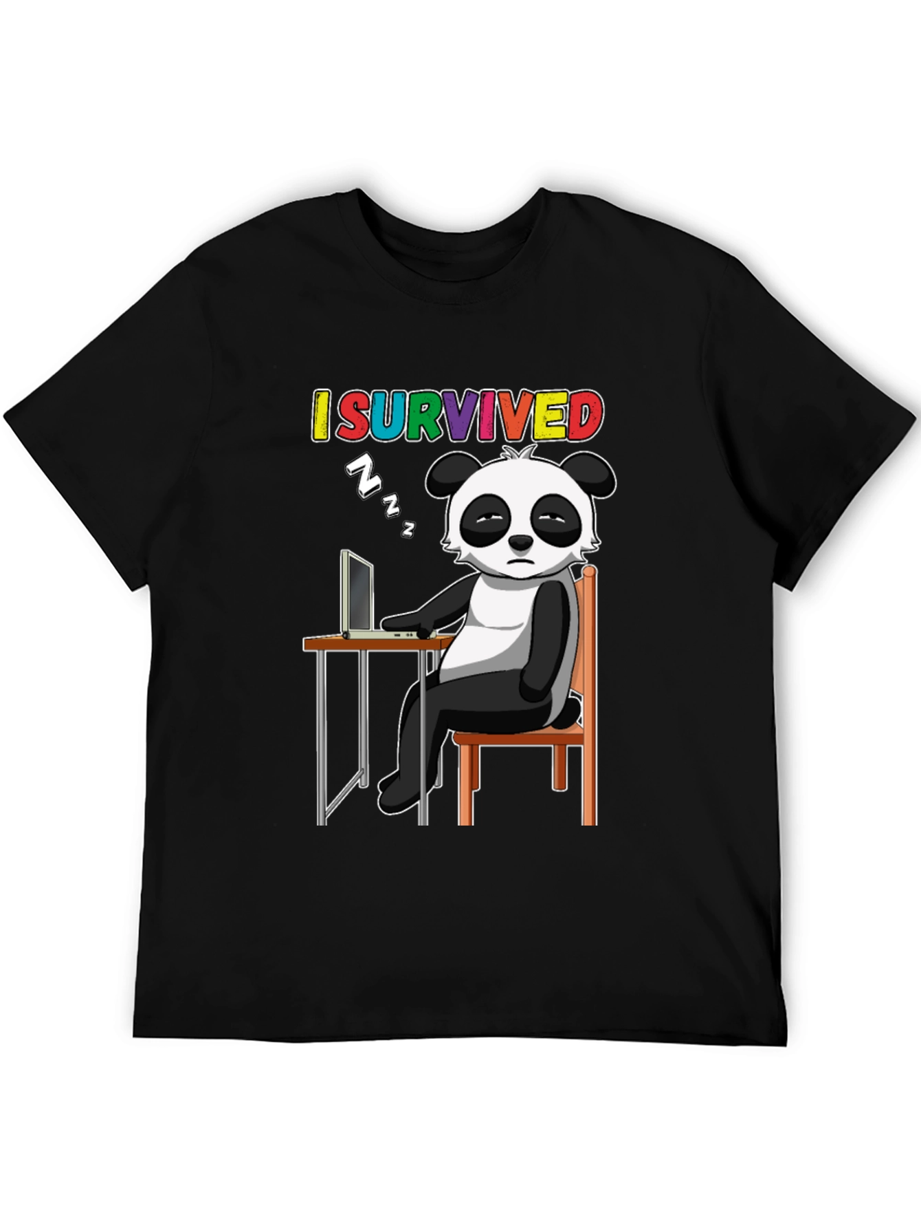 I Survived Panda T-Shirt - Funny Novelty Tee