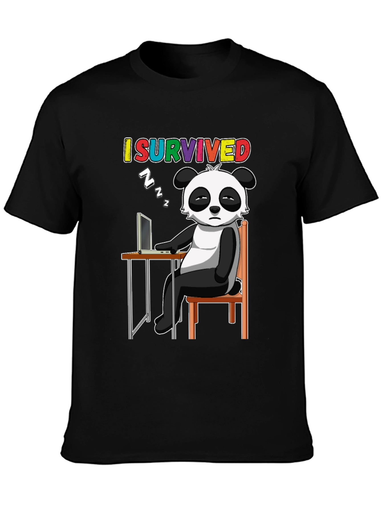 I Survived Panda T-Shirt - Funny Novelty Tee