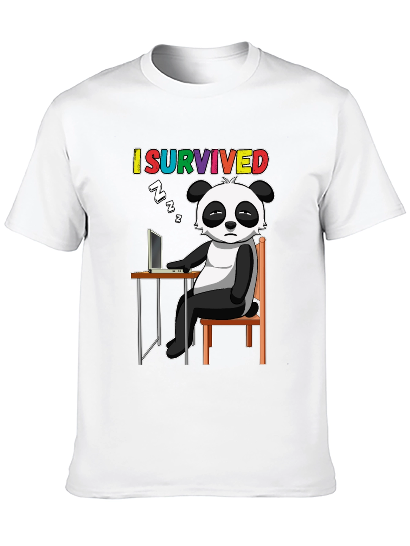 I Survived Panda T-Shirt - Funny Novelty Tee