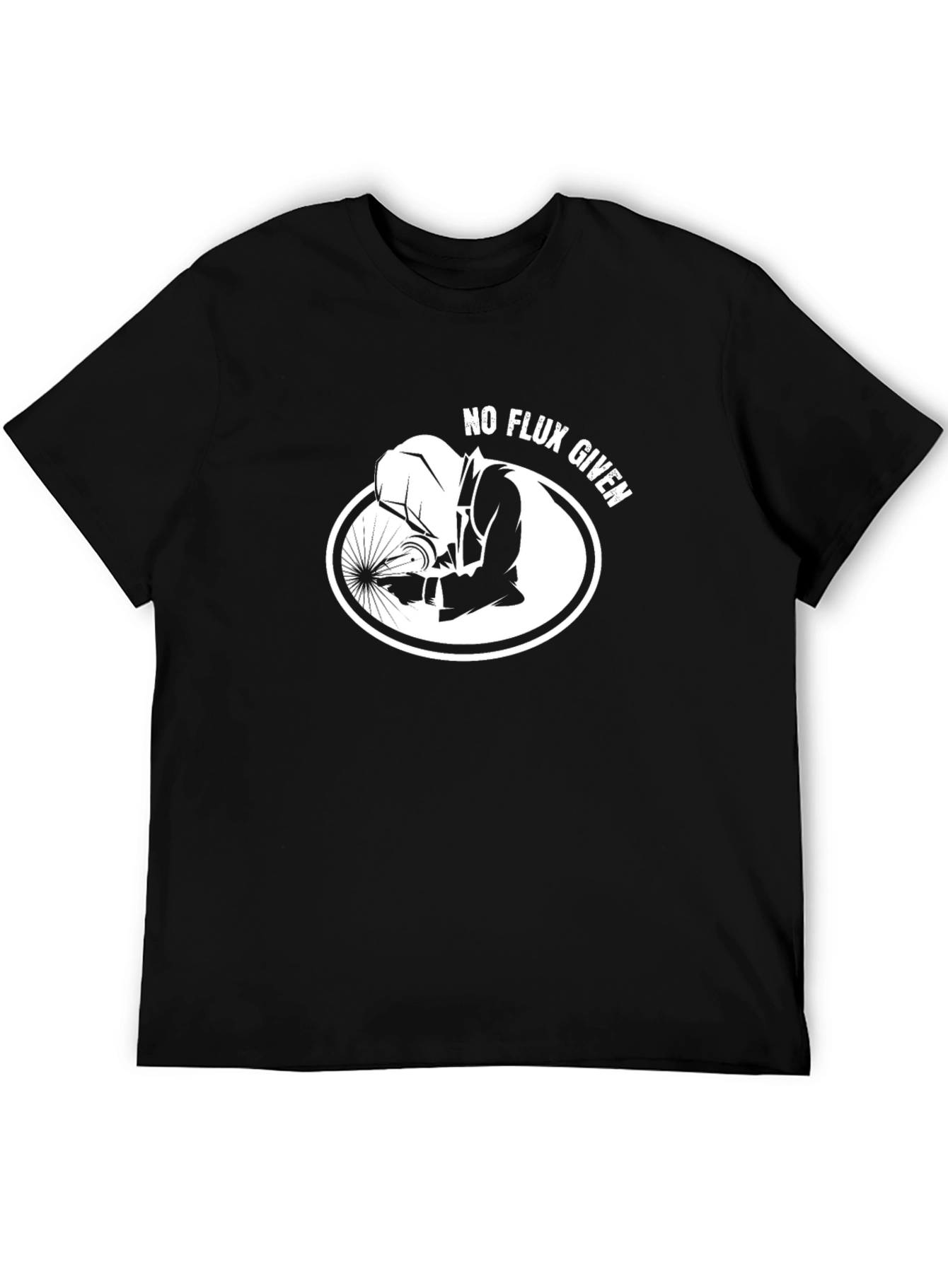 No Flux Given Welder Graphic Tee - Black