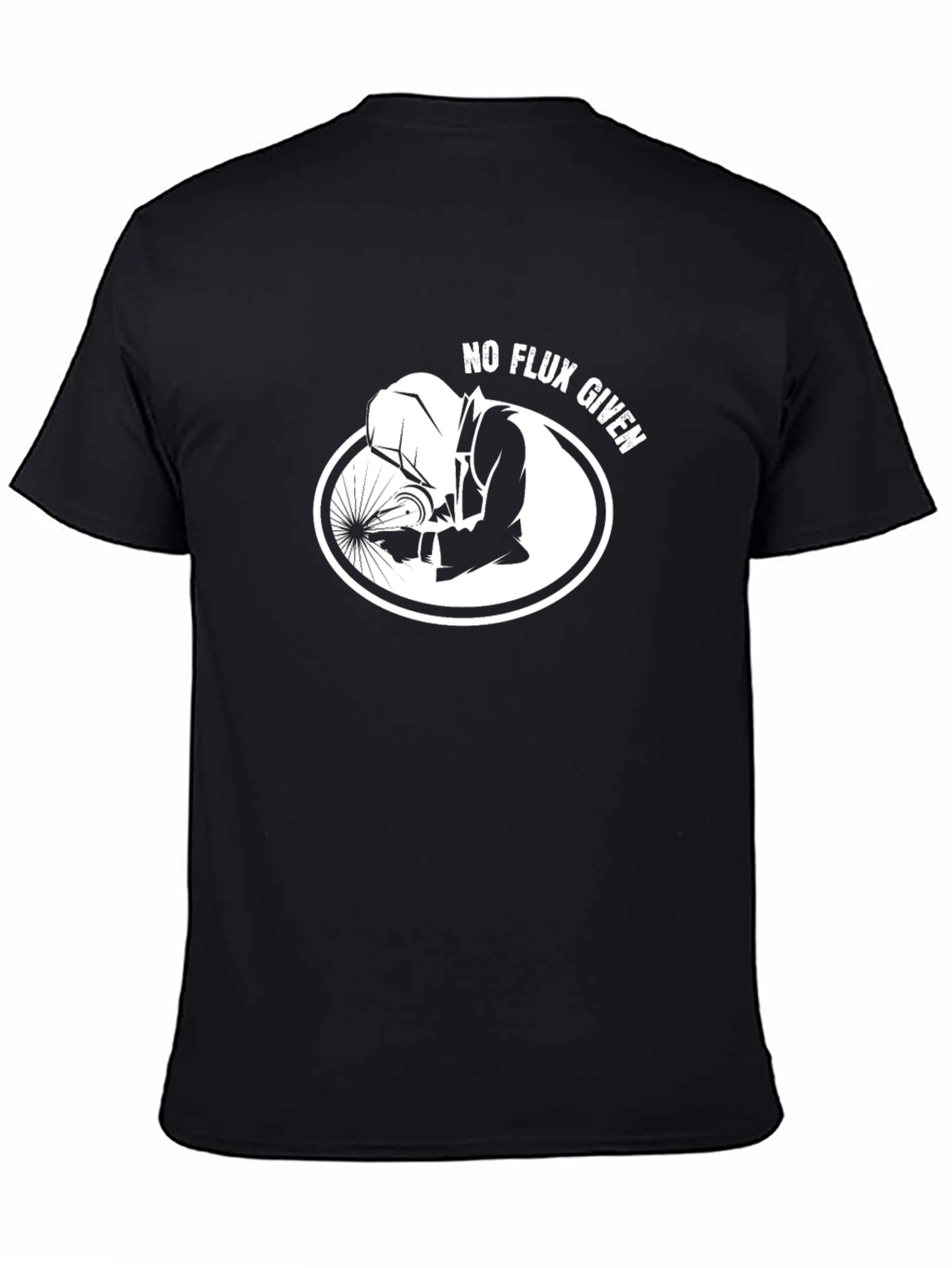 No Flux Given Welder Graphic Tee - Black