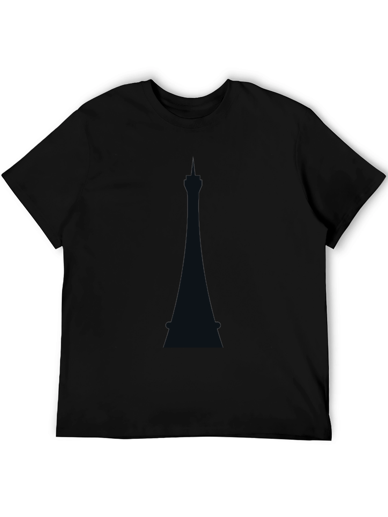 Modern Tower Graphic Tee - Black