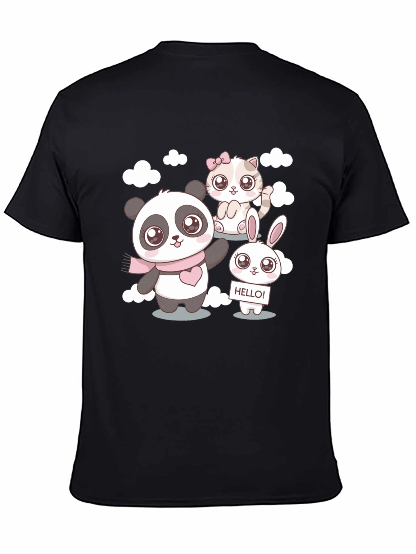 Cute Cartoon Animal Print T-Shirt