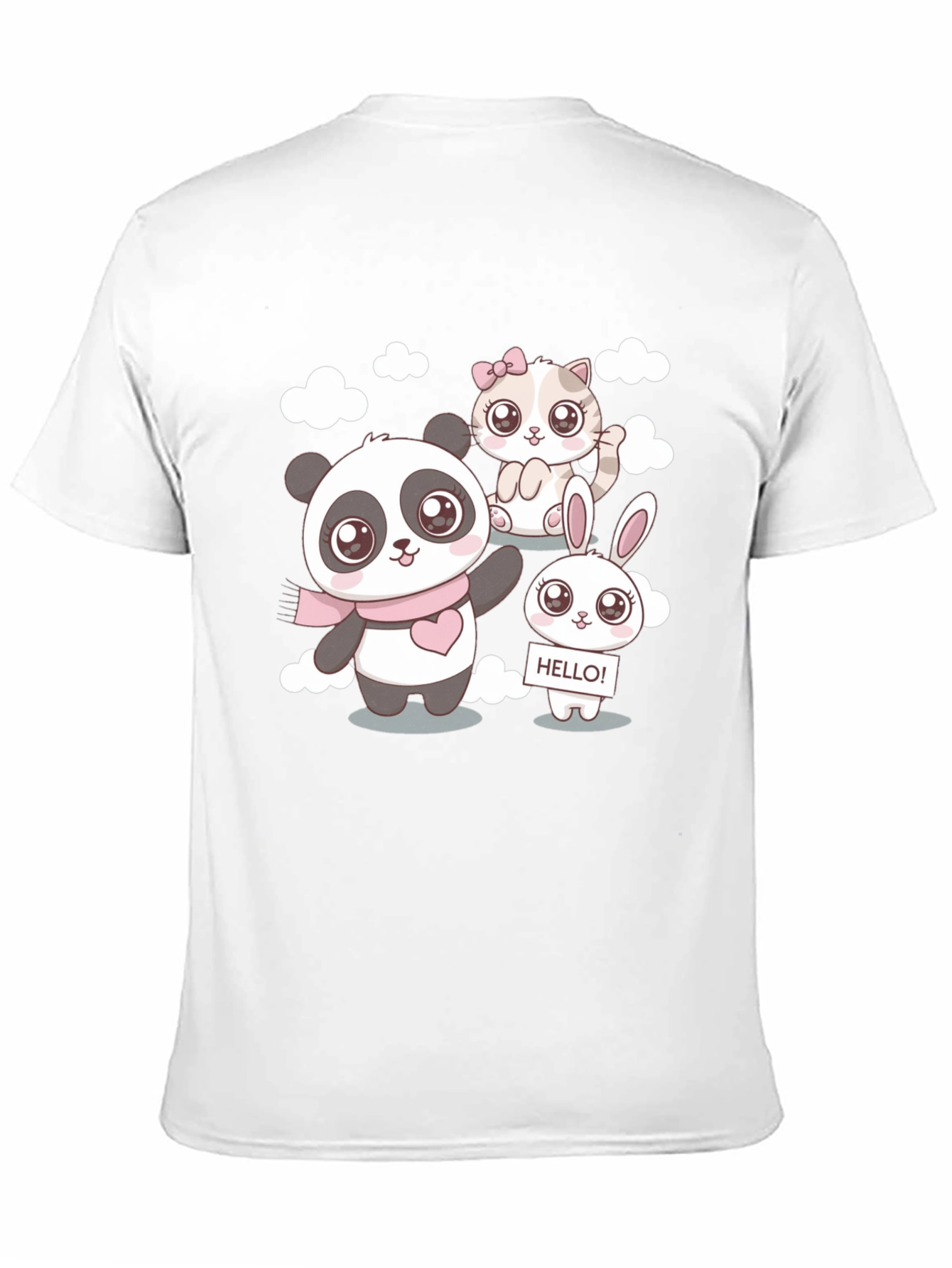 Cute Cartoon Animal Print T-Shirt