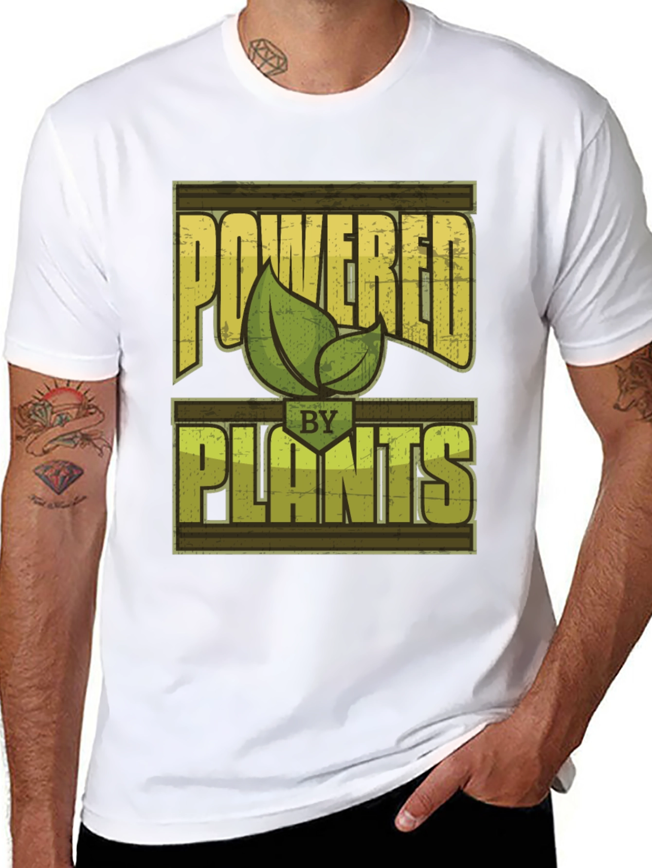 Powered by Plants T-Shirt Vegan Lifestyle