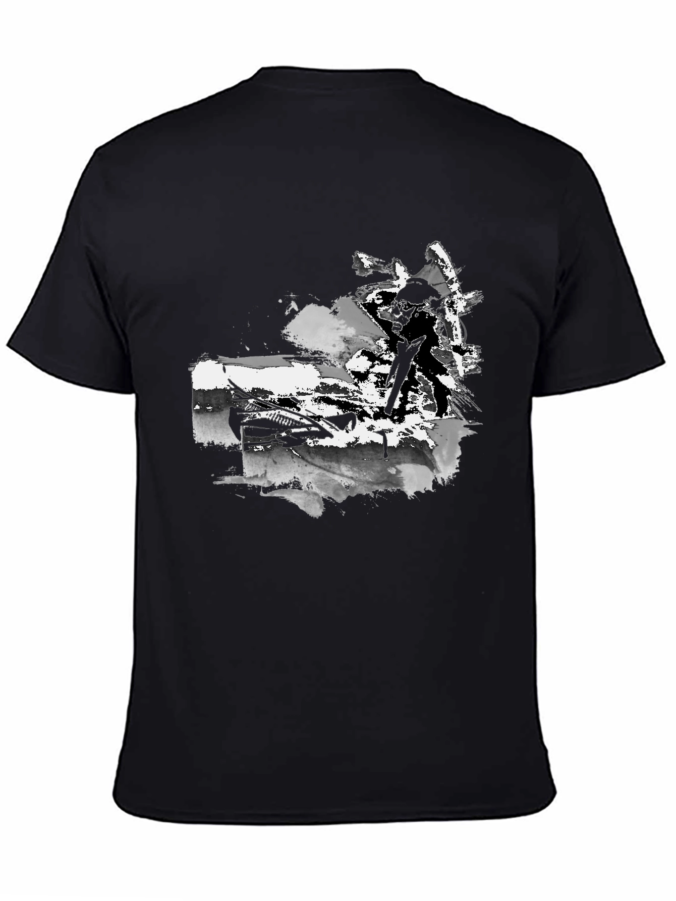 Mens Graphic Black T-Shirt