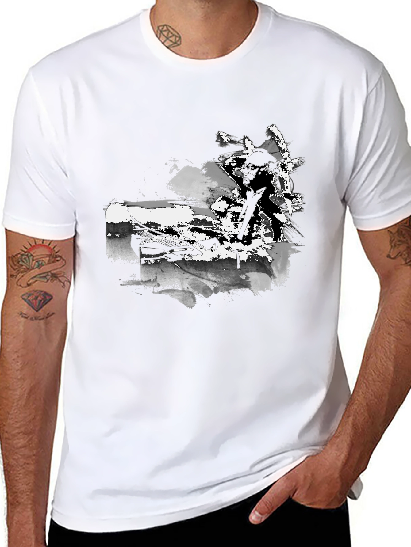 Mens Graphic Black T-Shirt