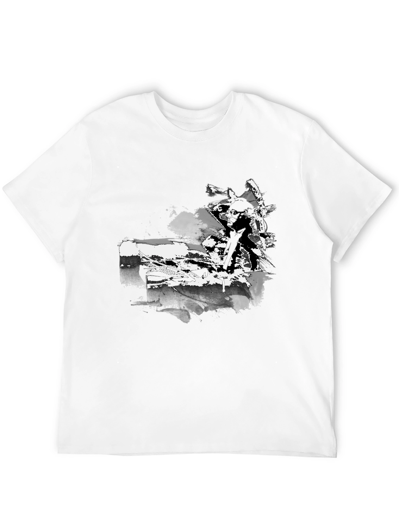 Mens Graphic Black T-Shirt