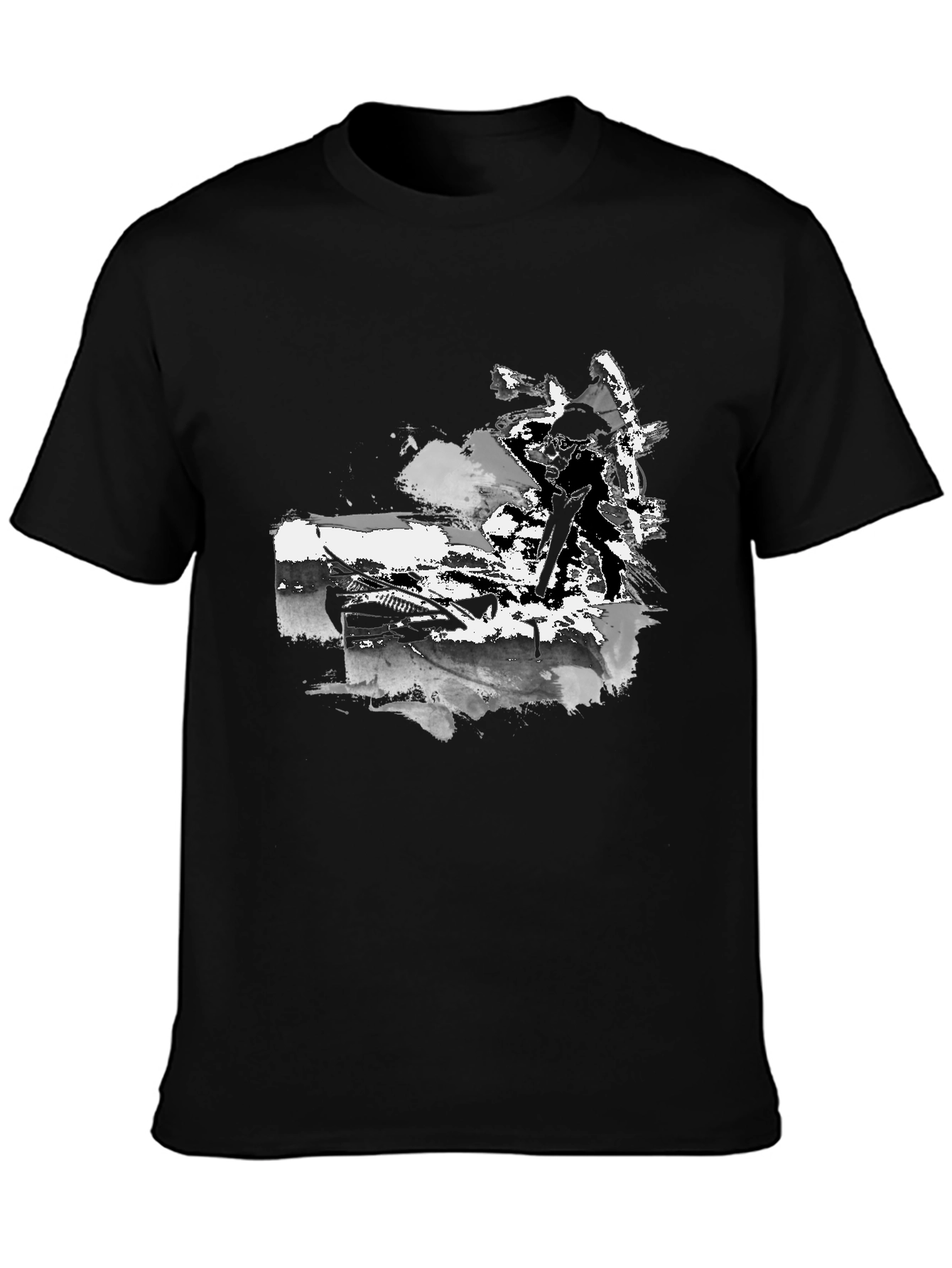 Mens Graphic Black T-Shirt