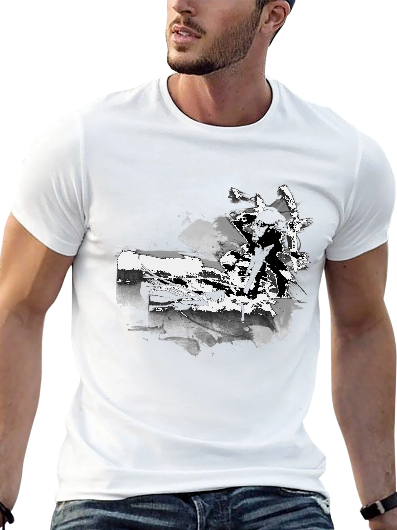 Mens Graphic Black T-Shirt