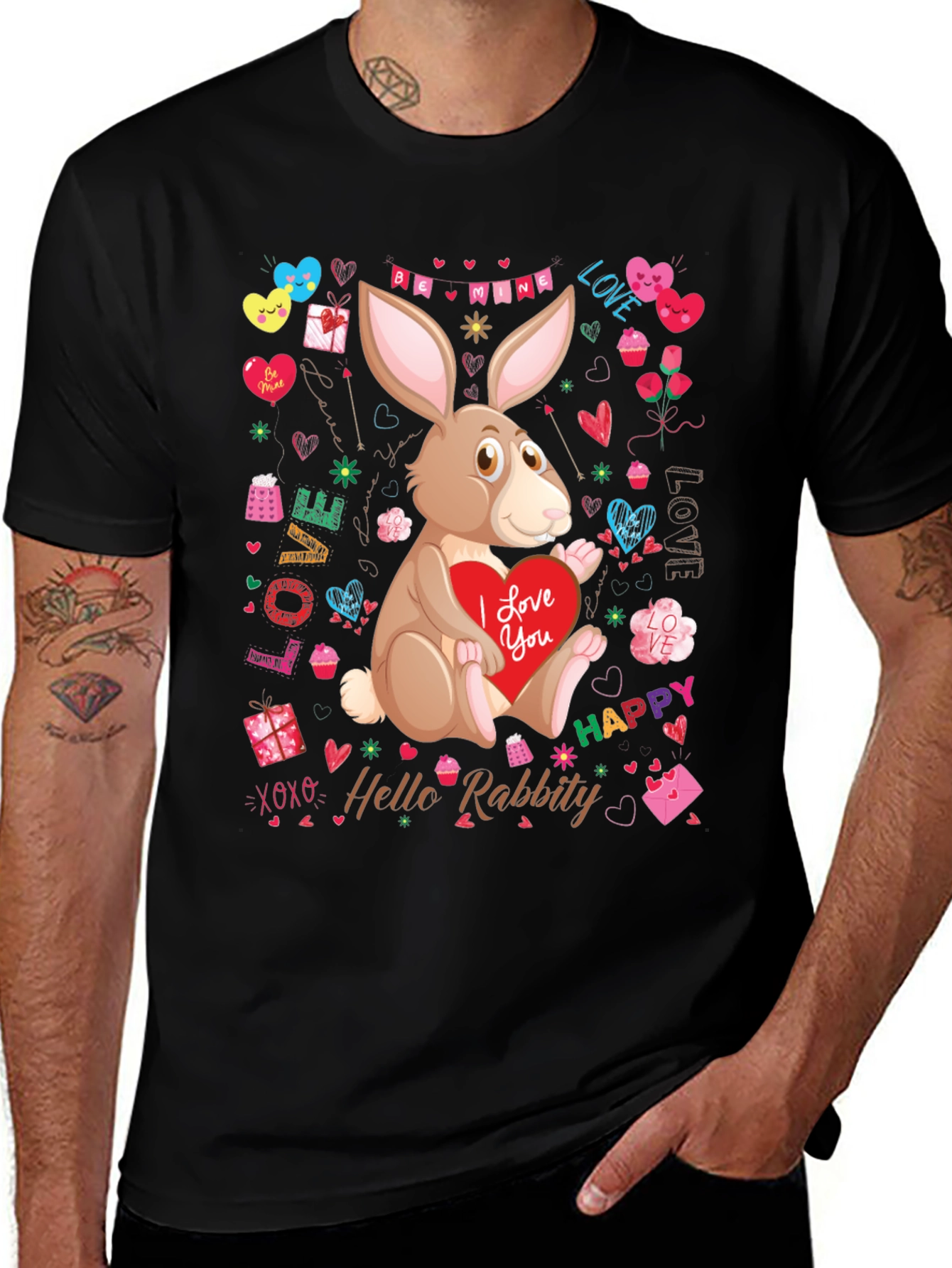 Hello Rabbity Valentine T-Shirt