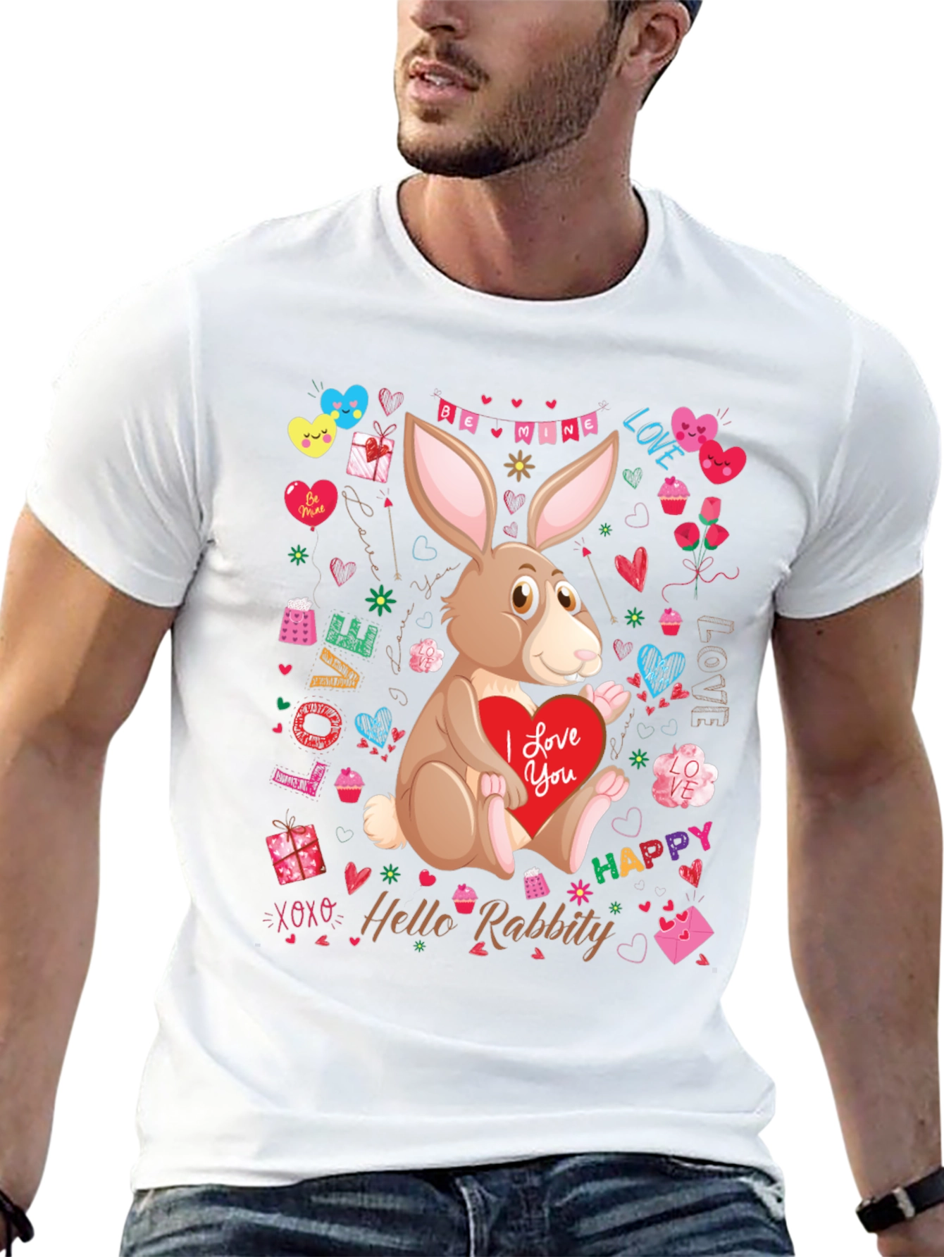 Hello Rabbity Valentine T-Shirt