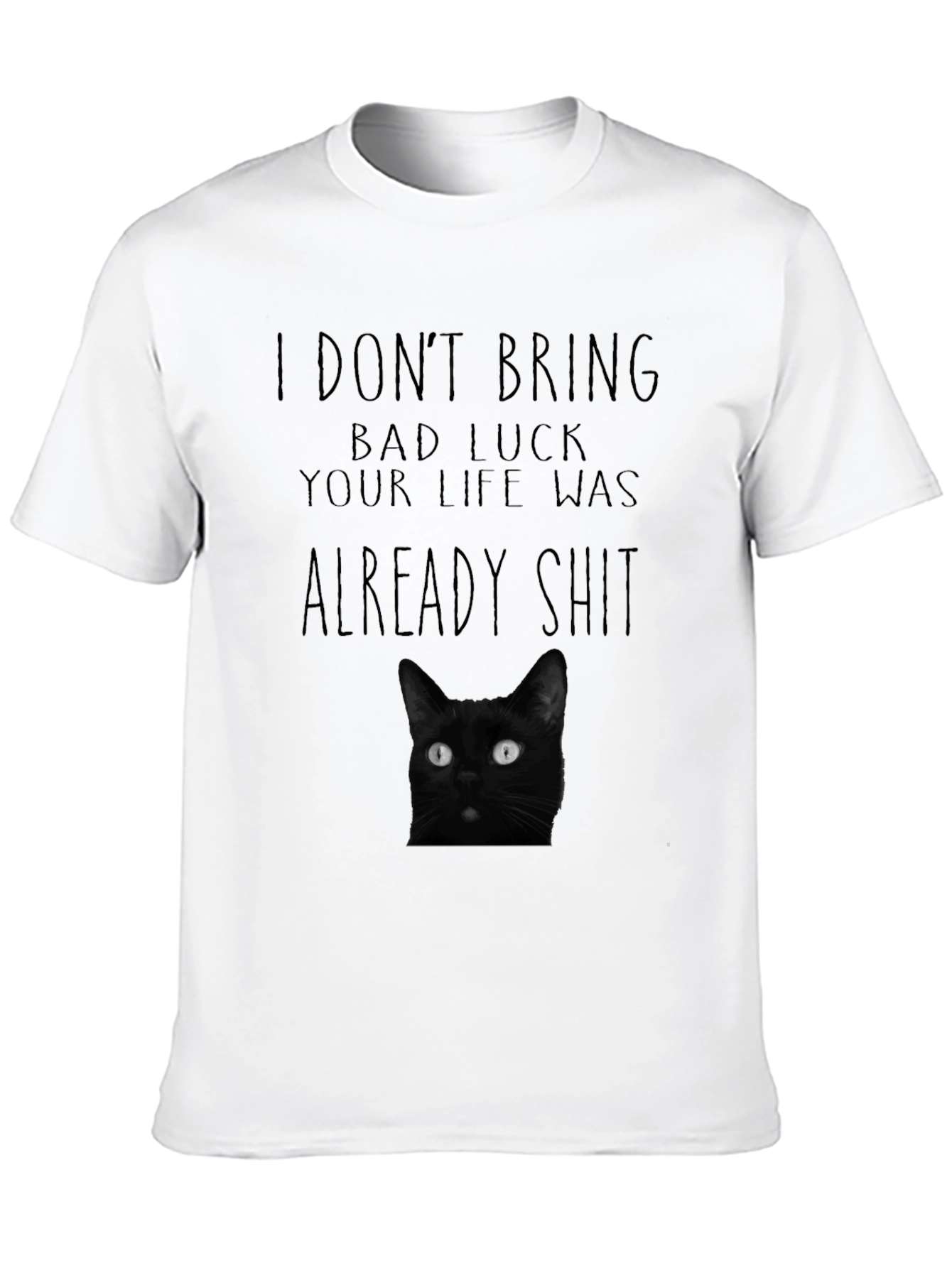 Black Cat Bad Luck Graphic Tee