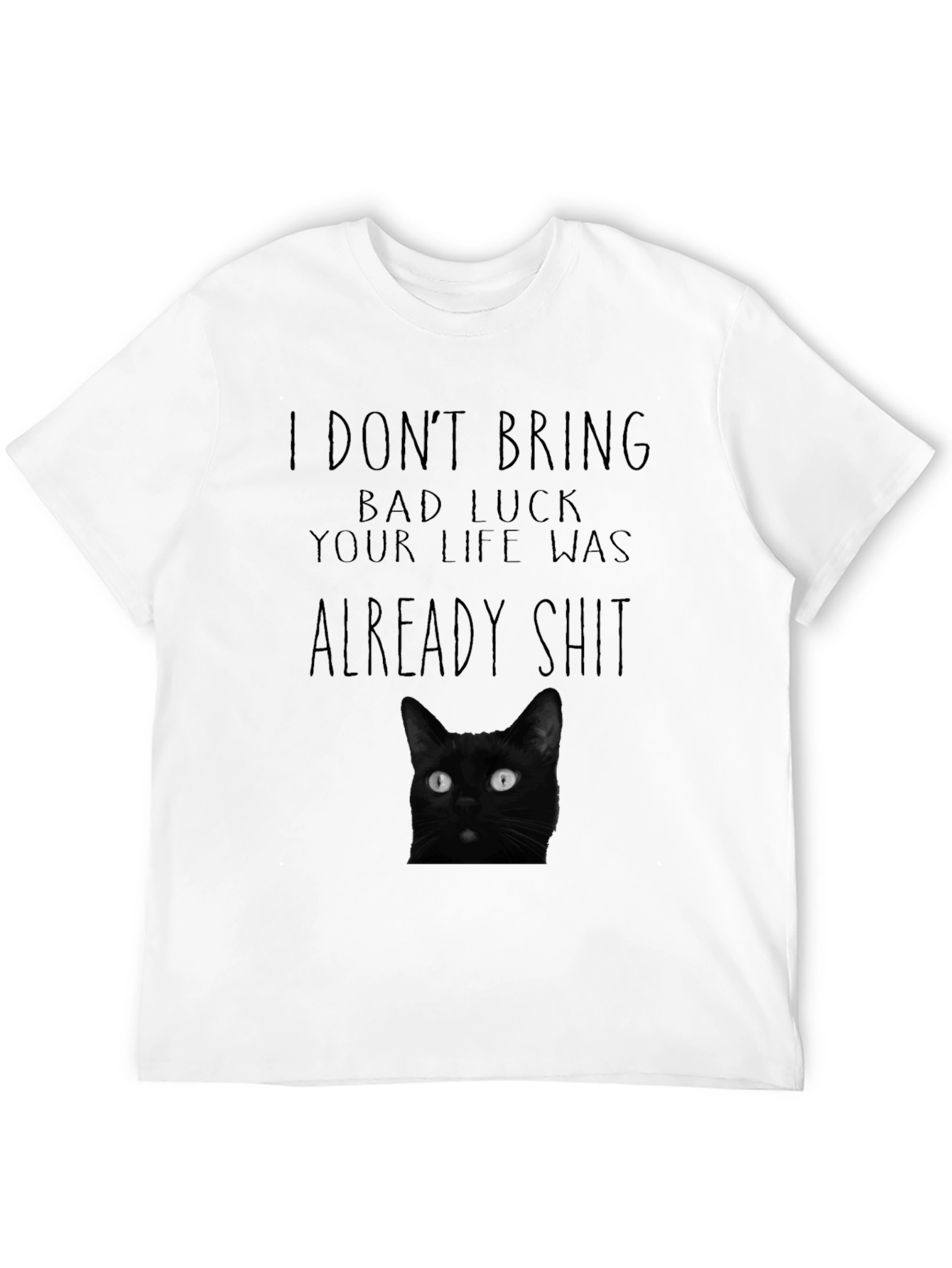 Black Cat Bad Luck Graphic Tee