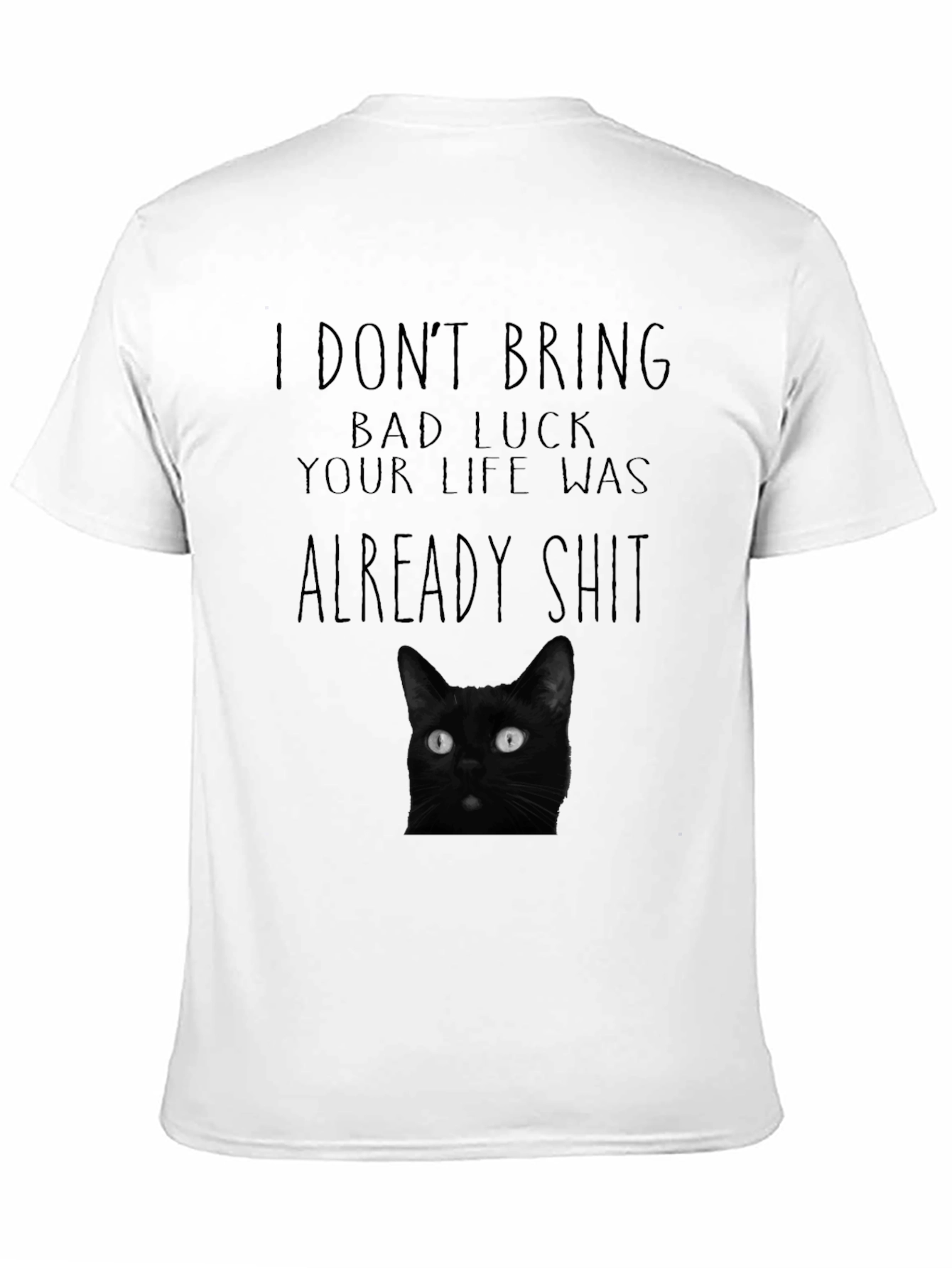 Black Cat Bad Luck Graphic Tee