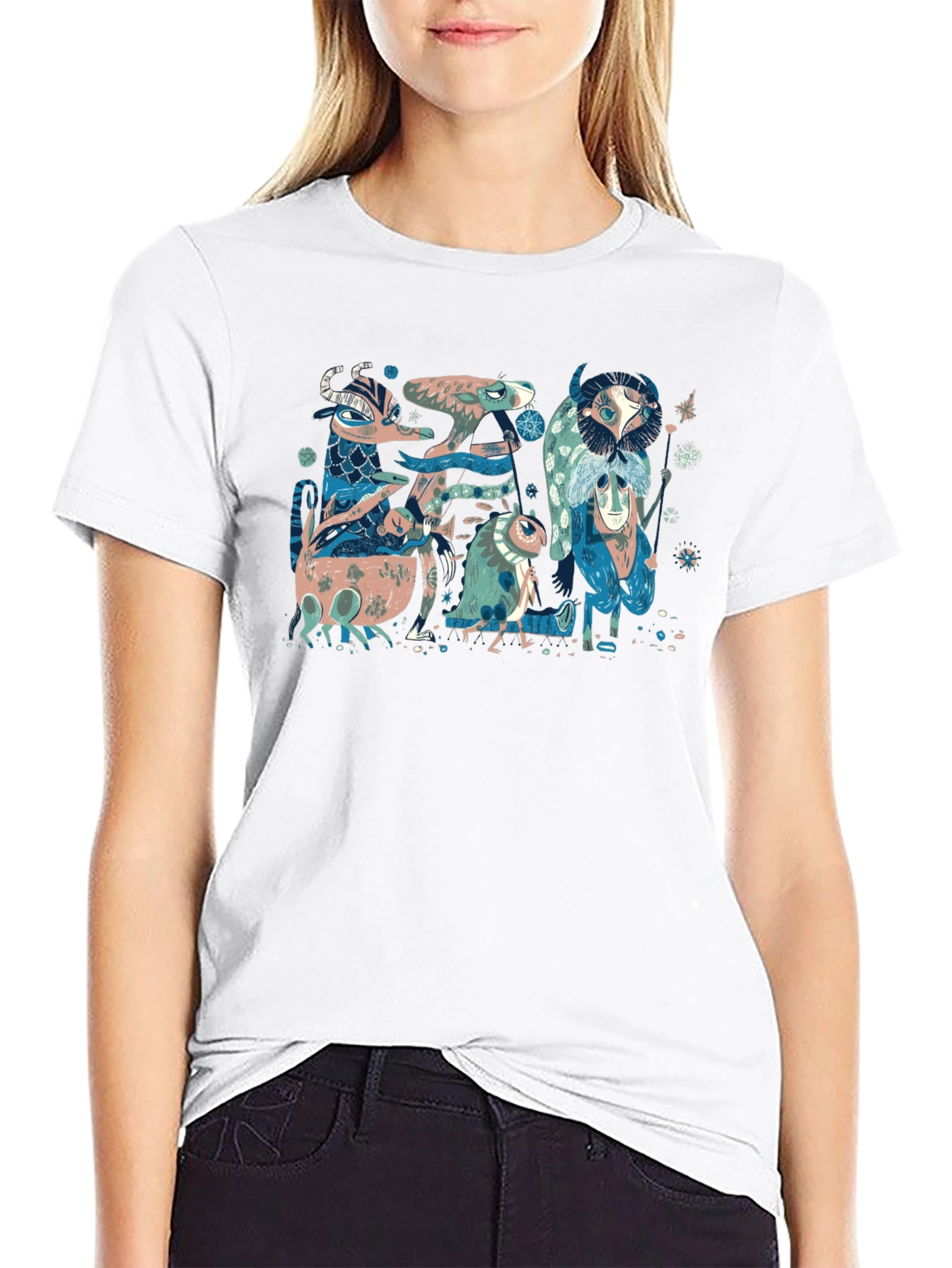 Fantasy Creature Graphic Tee - Unique Design