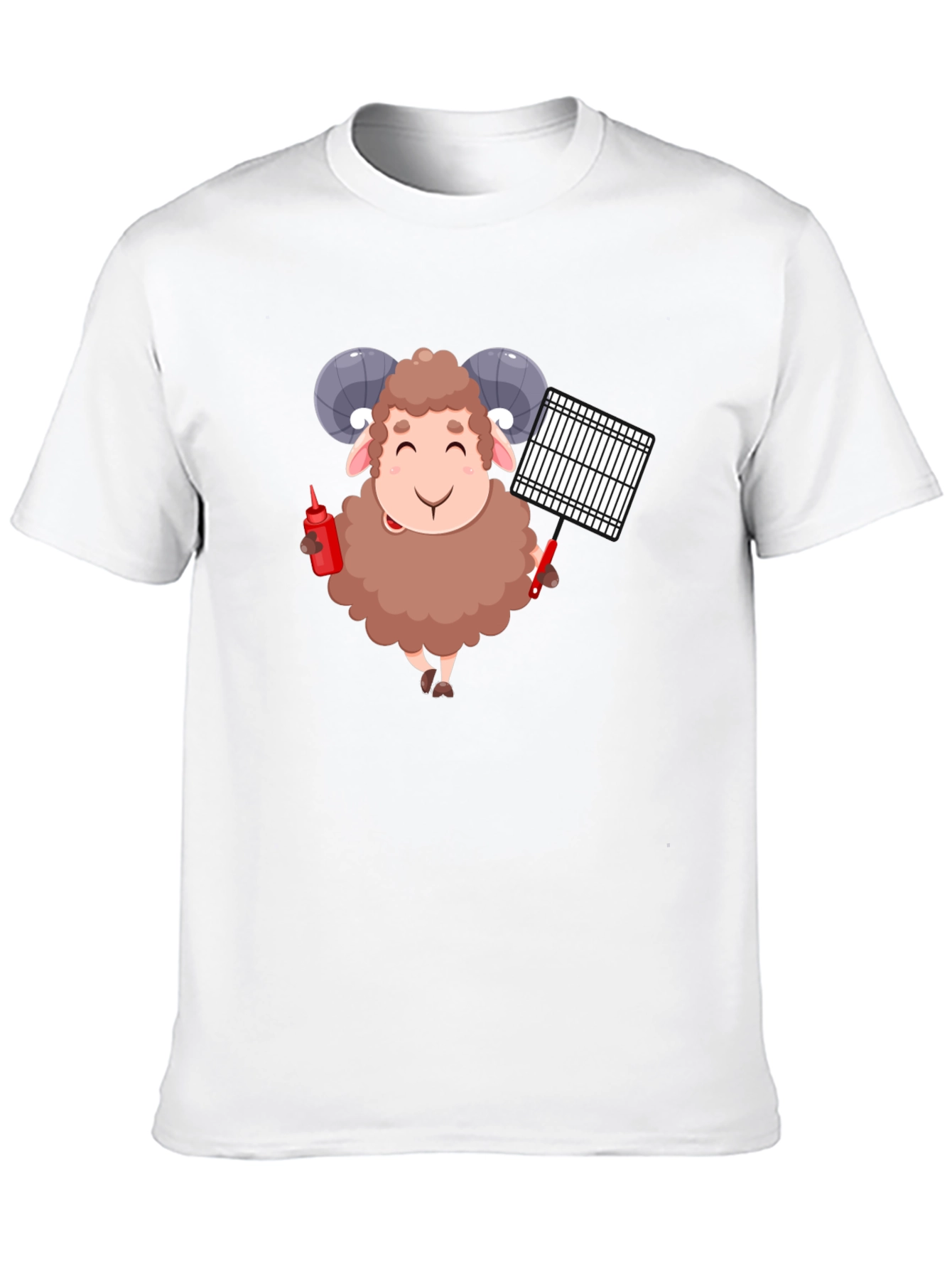 Grilling Ram Graphic Tee - Black T-Shirt