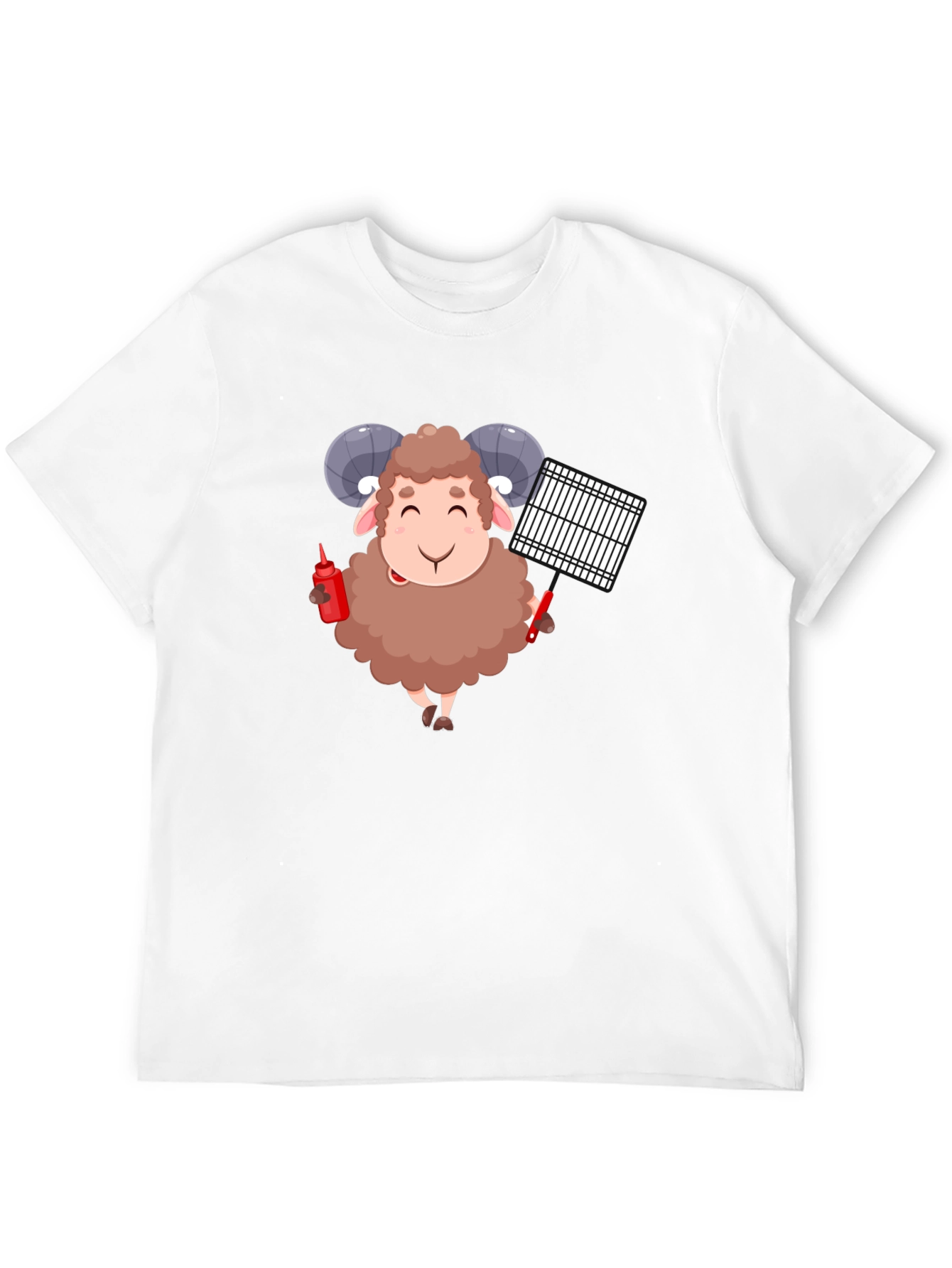 Grilling Ram Graphic Tee - Black T-Shirt
