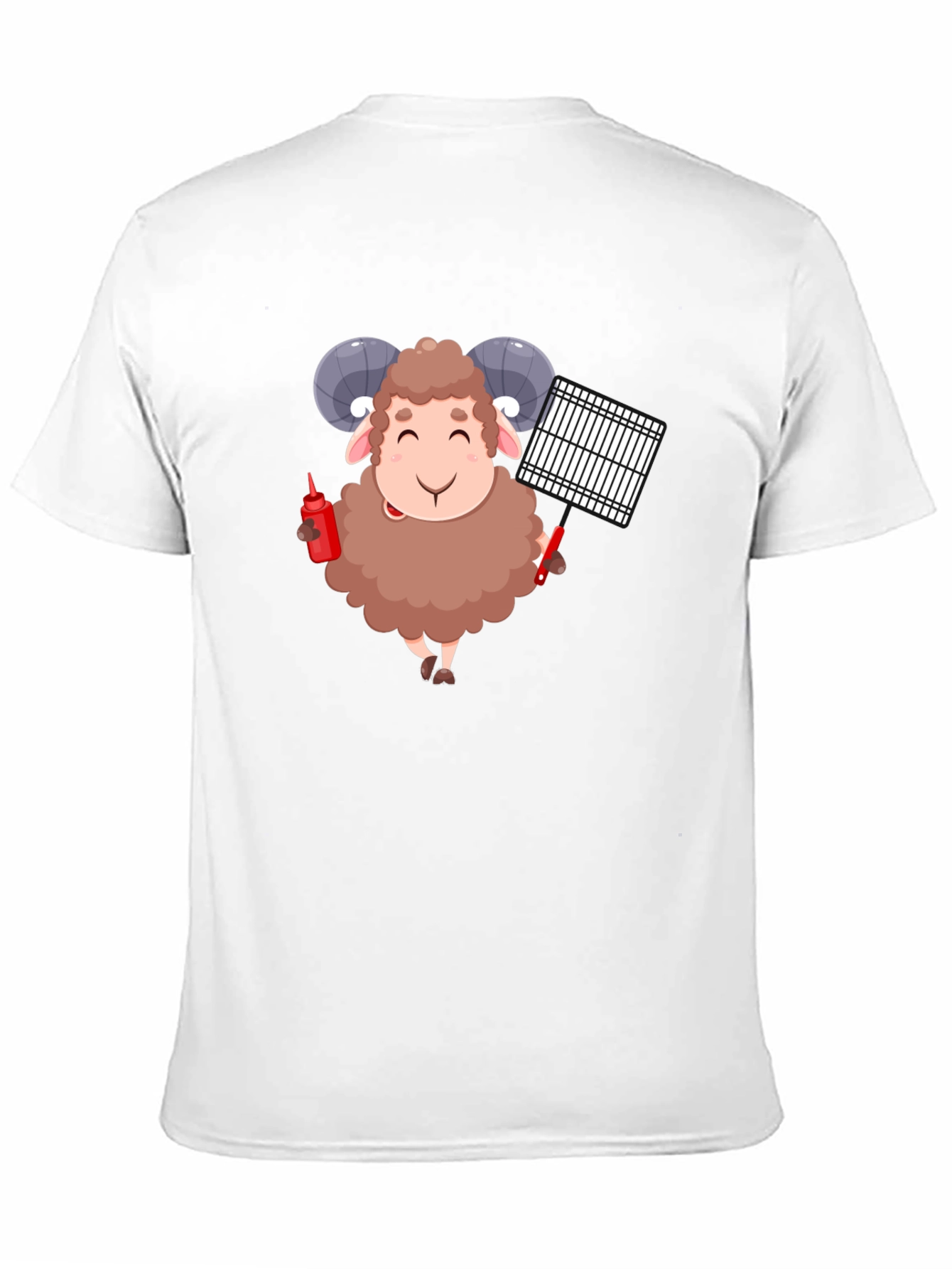 Grilling Ram Graphic Tee - Black T-Shirt