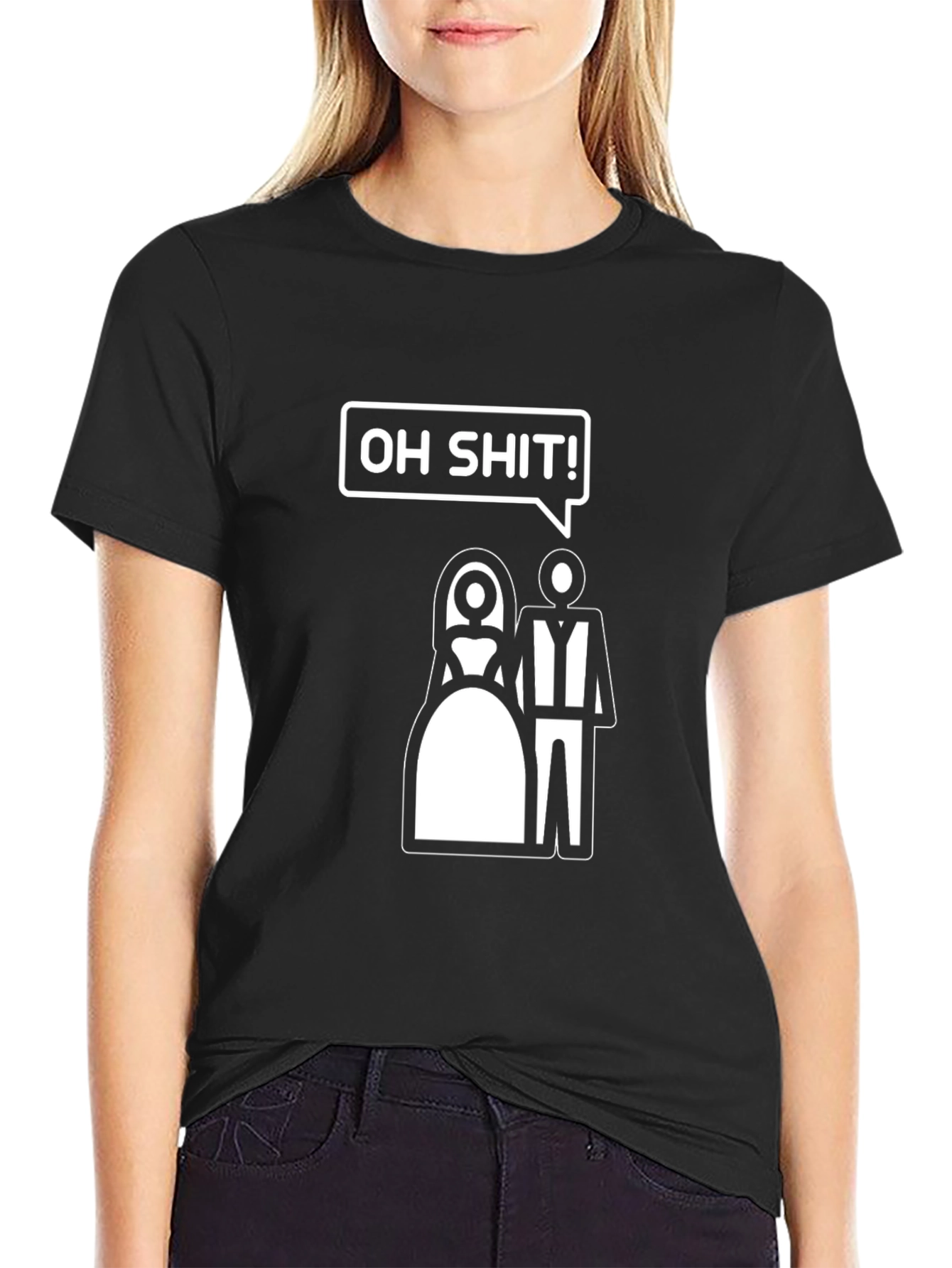 Funny Oh Shit! Wedding Graphic Tee