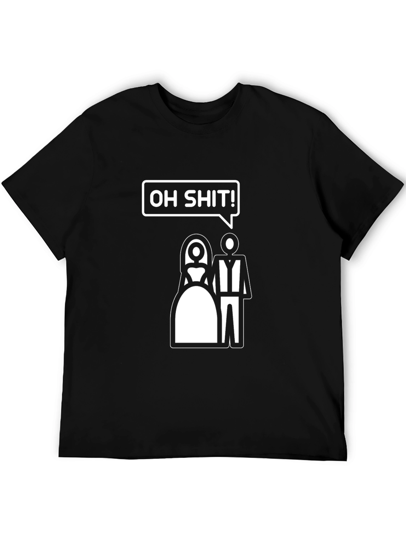 Funny Oh Shit! Wedding Graphic Tee