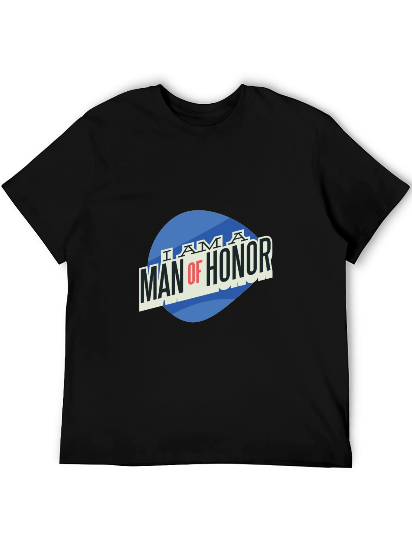Man of Honor Graphic Tee - Black