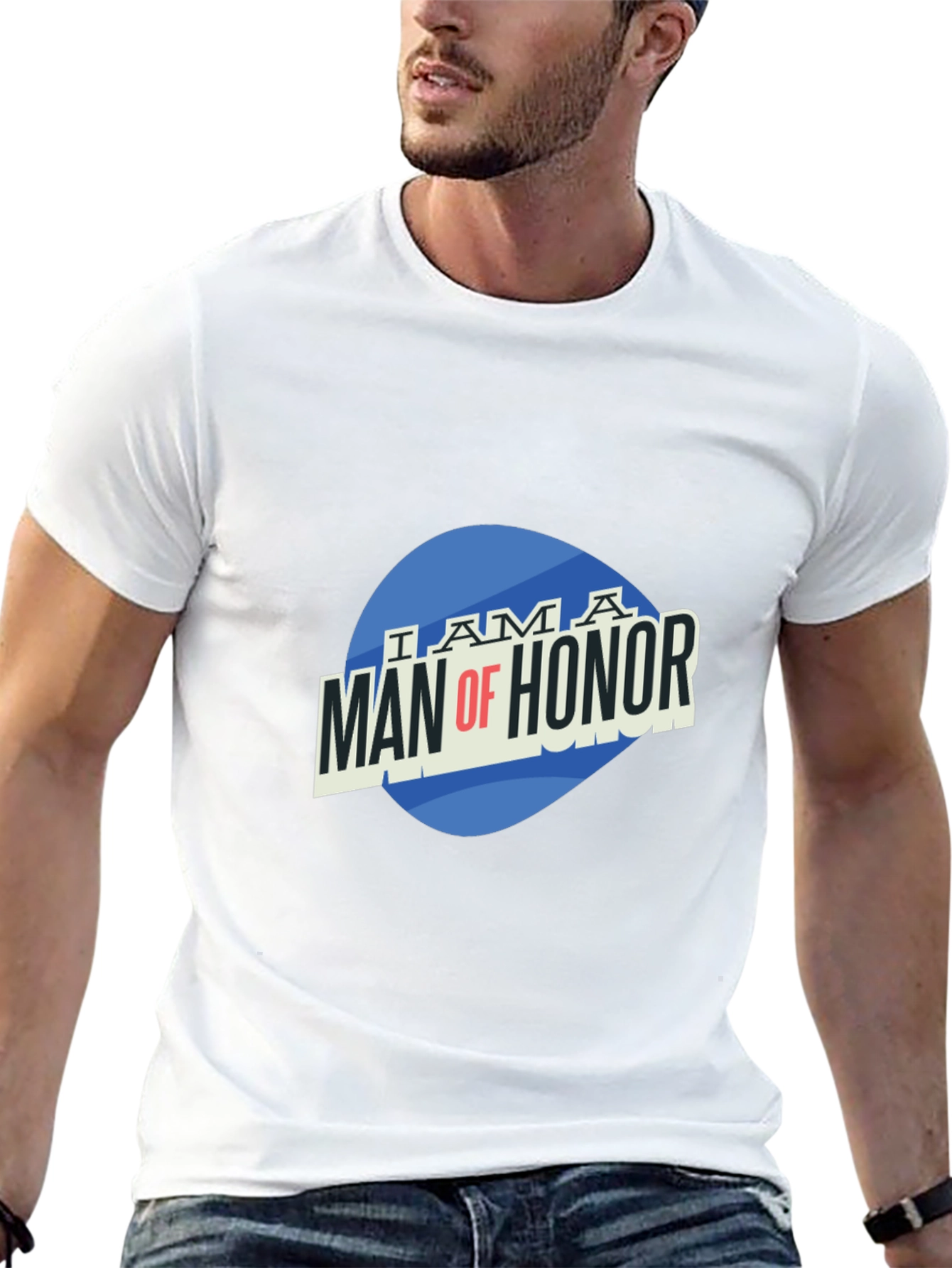 Man of Honor Graphic Tee - Black