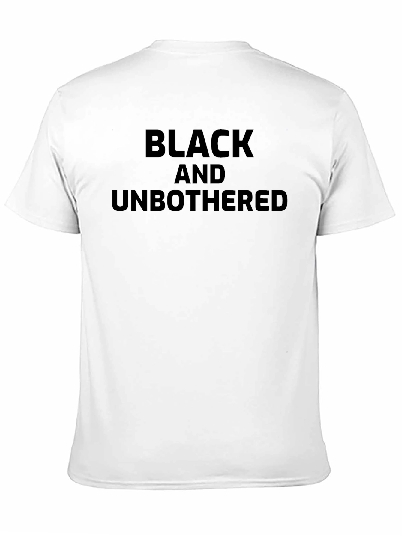 Black and Unbothered Graphic T-Shirt