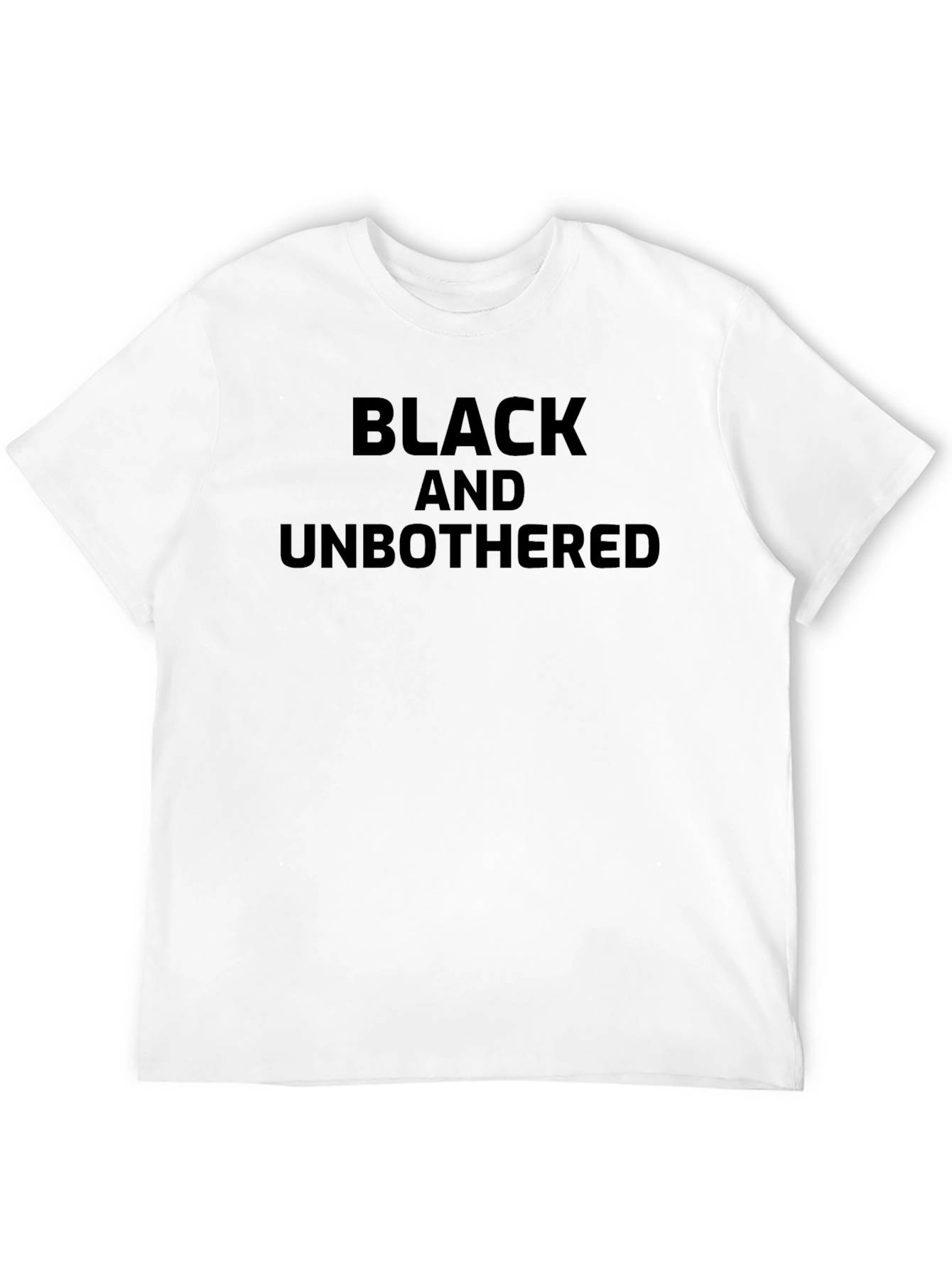 Black and Unbothered Graphic T-Shirt