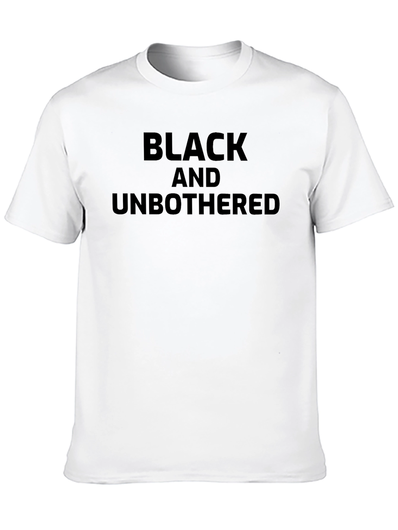 Black and Unbothered Graphic T-Shirt