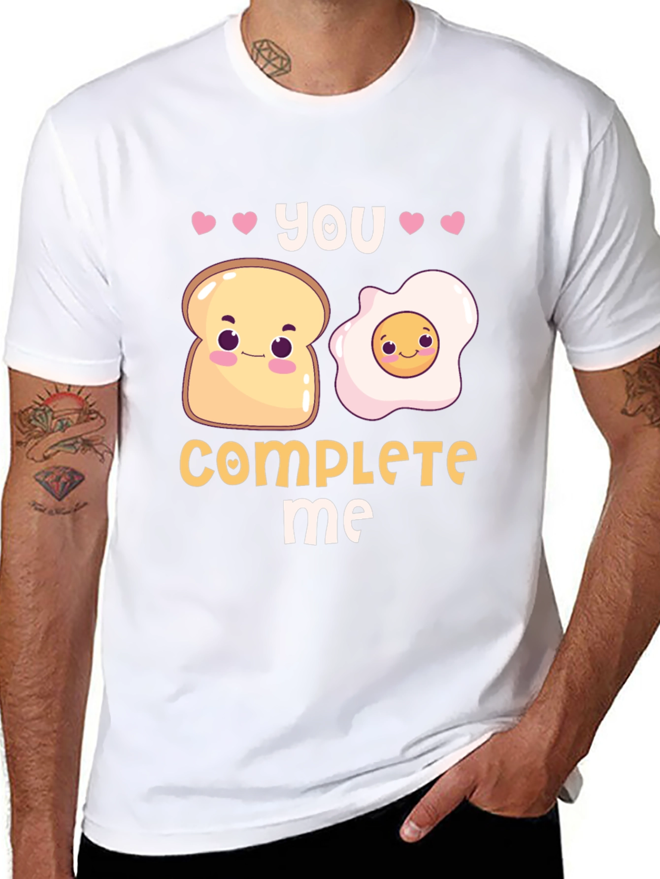 You Complete Me Funny Matching Couples T-Shirt