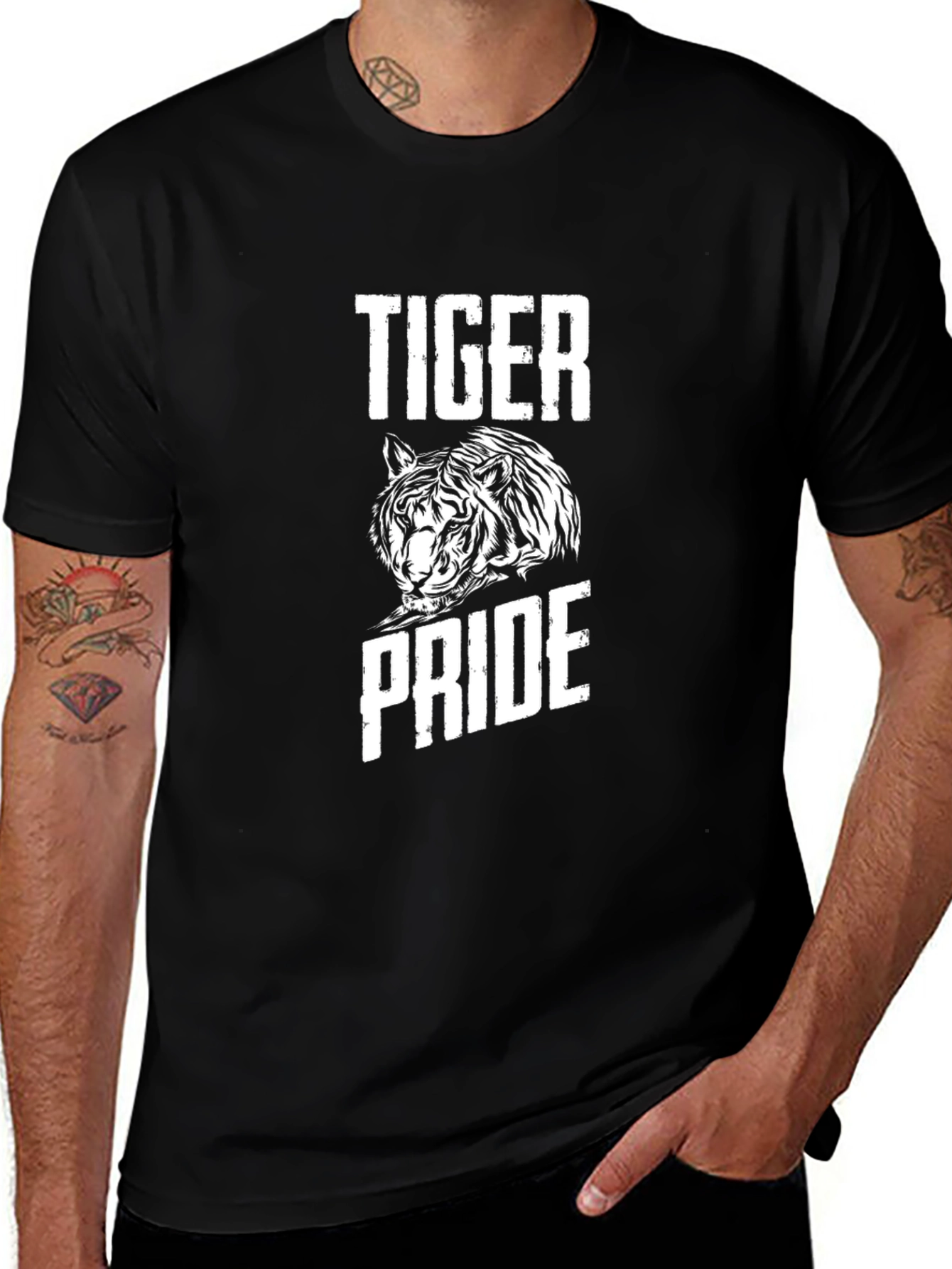 Tiger Pride Graphic Tee - Mens Black T-Shirt