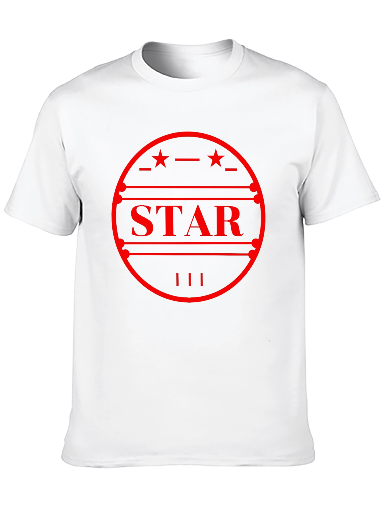 Black Star Graphic Tee - Stylish Mens T-Shirt