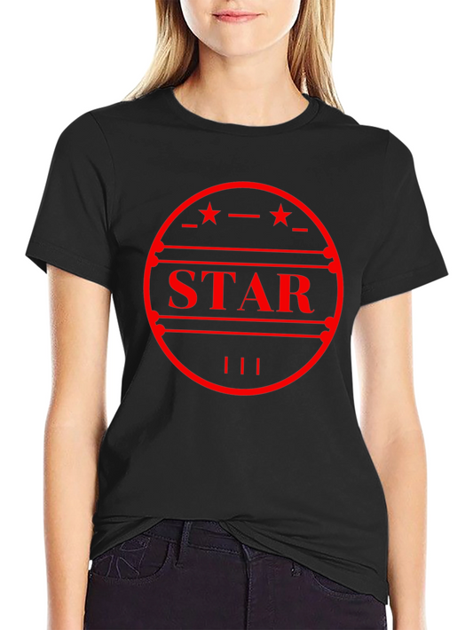 Black Star Graphic Tee - Stylish Mens T-Shirt