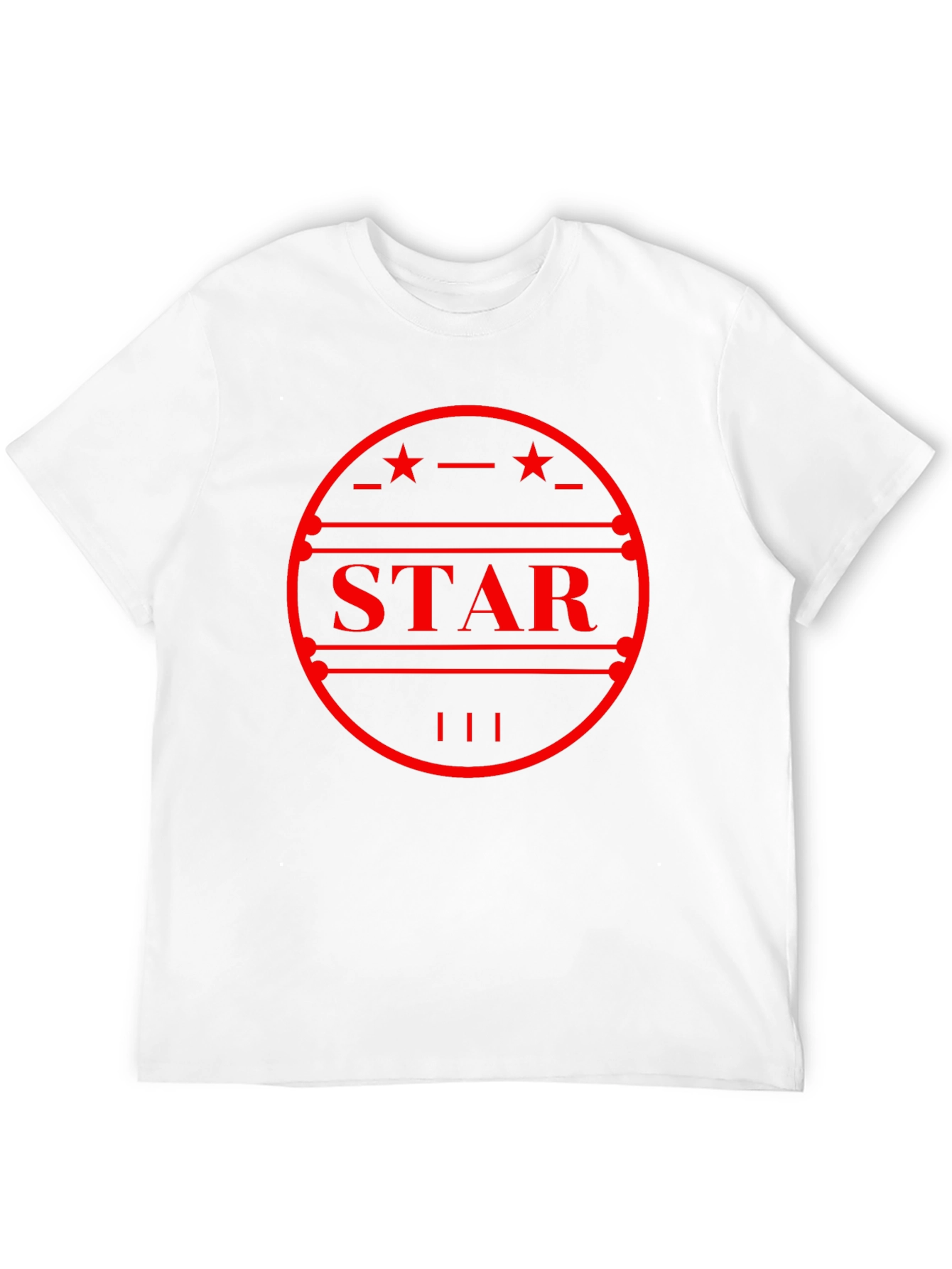 Black Star Graphic Tee - Stylish Mens T-Shirt