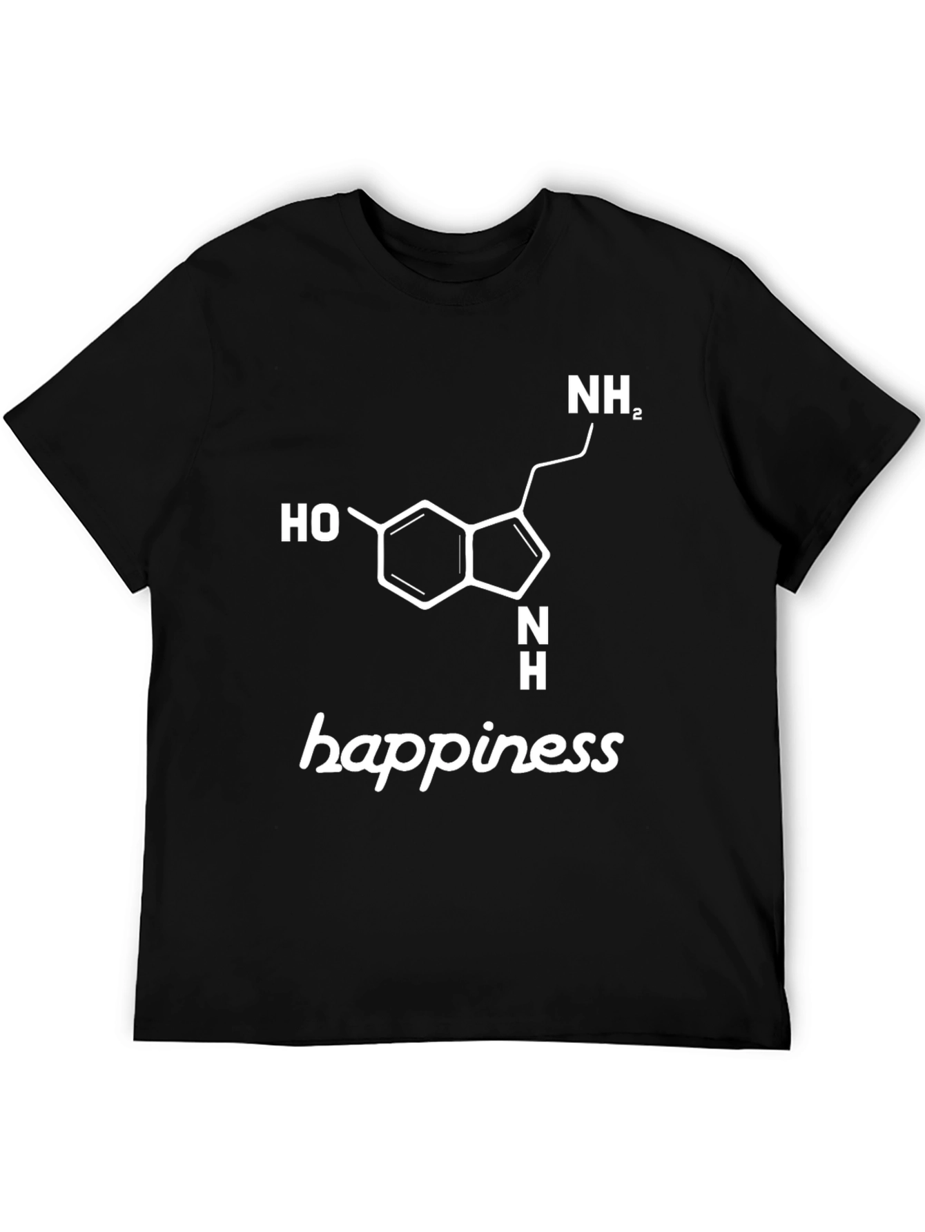 Happiness Serotonin Molecule T-Shirt - Science Tee