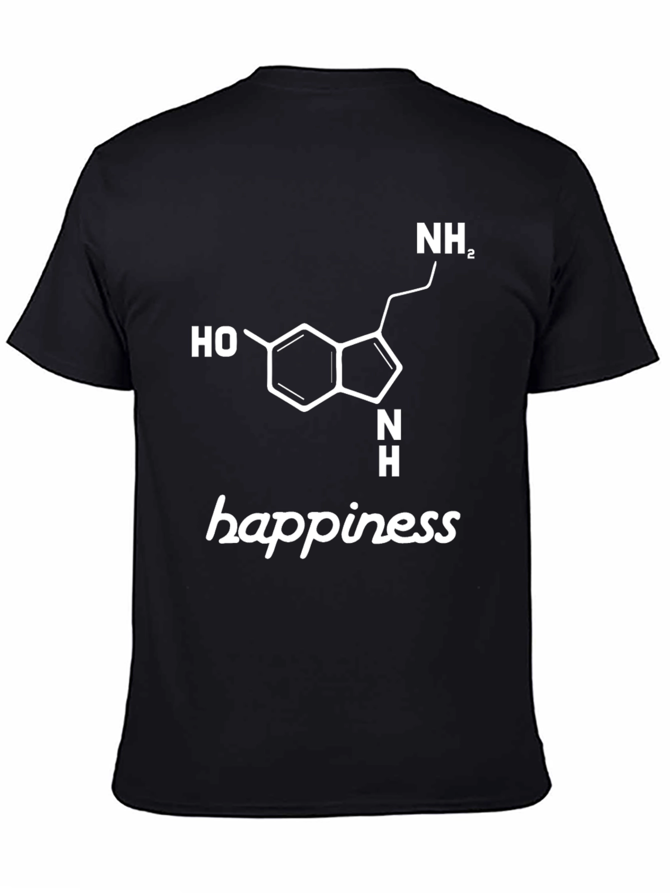 Happiness Serotonin Molecule T-Shirt - Science Tee