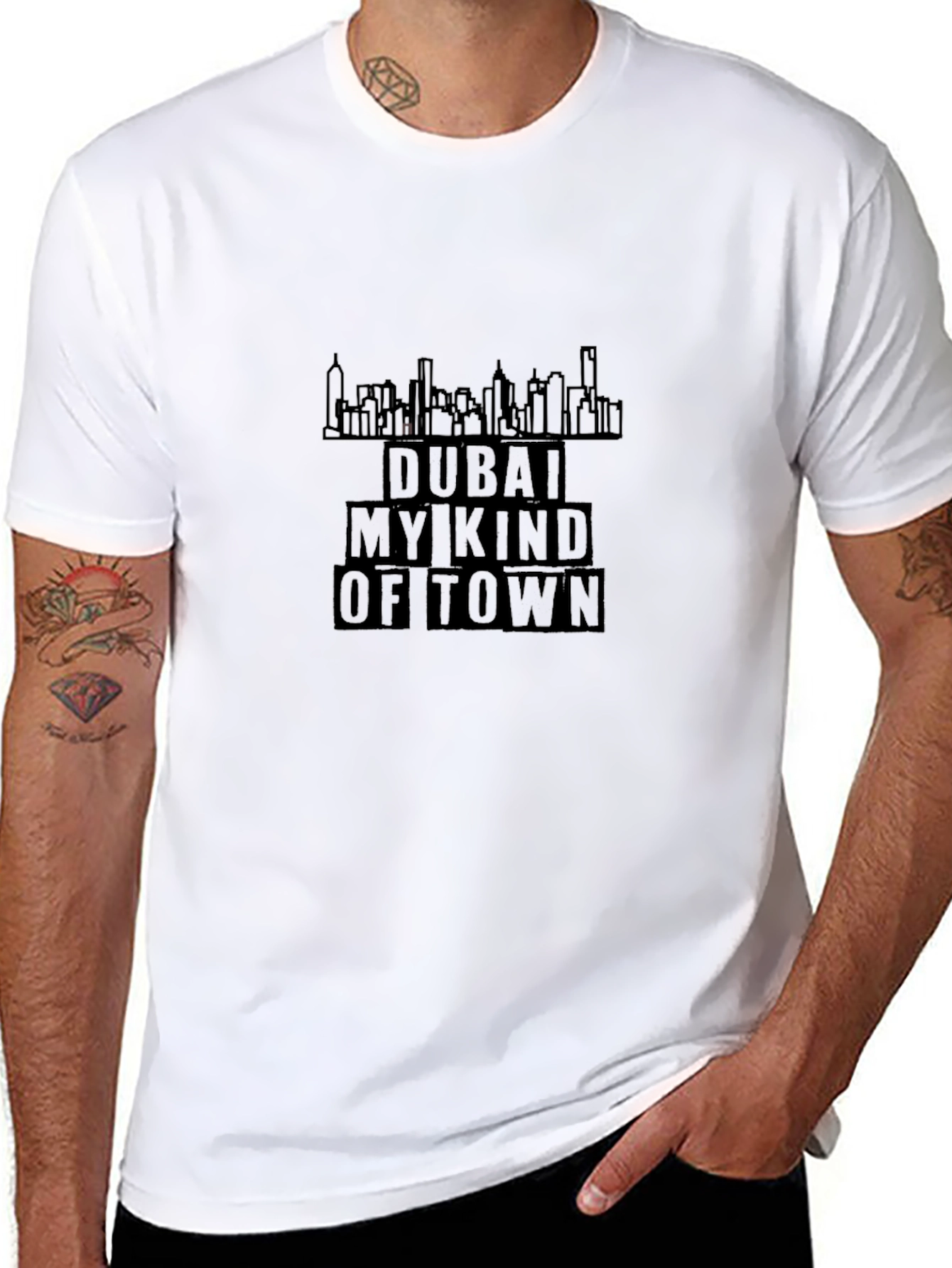 Dubai My Kind Of Town Black T-Shirt
