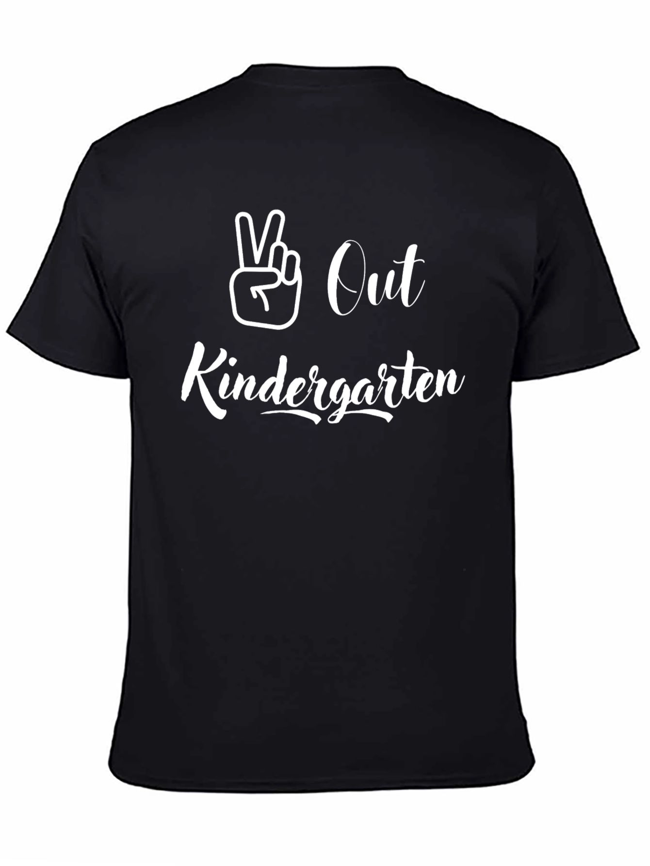 Peace Out Kindergarten T-Shirt Black