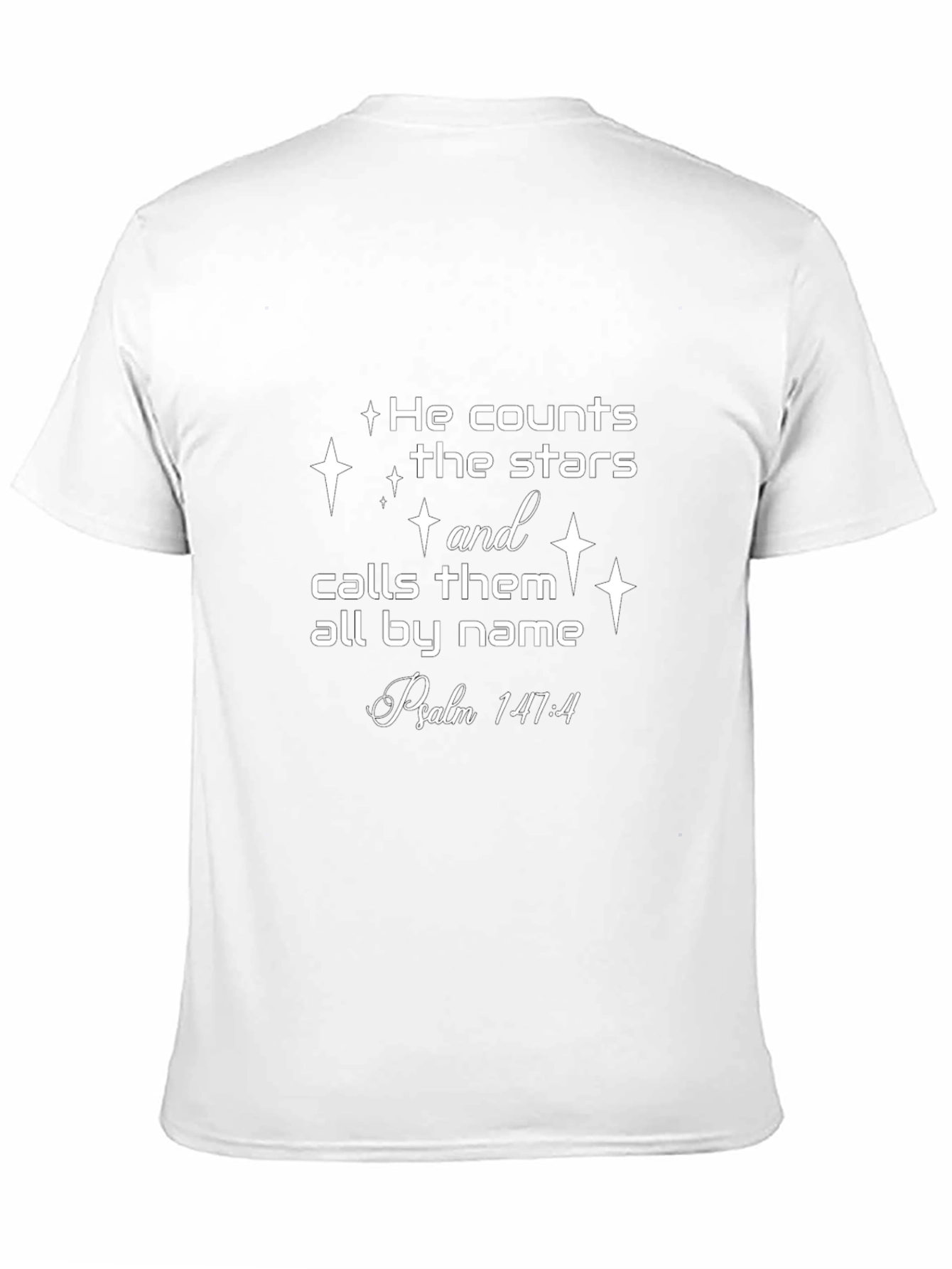 He Counts the Stars Christian T-Shirt
