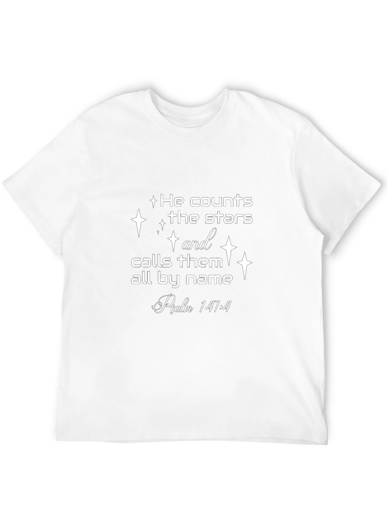 He Counts the Stars Christian T-Shirt