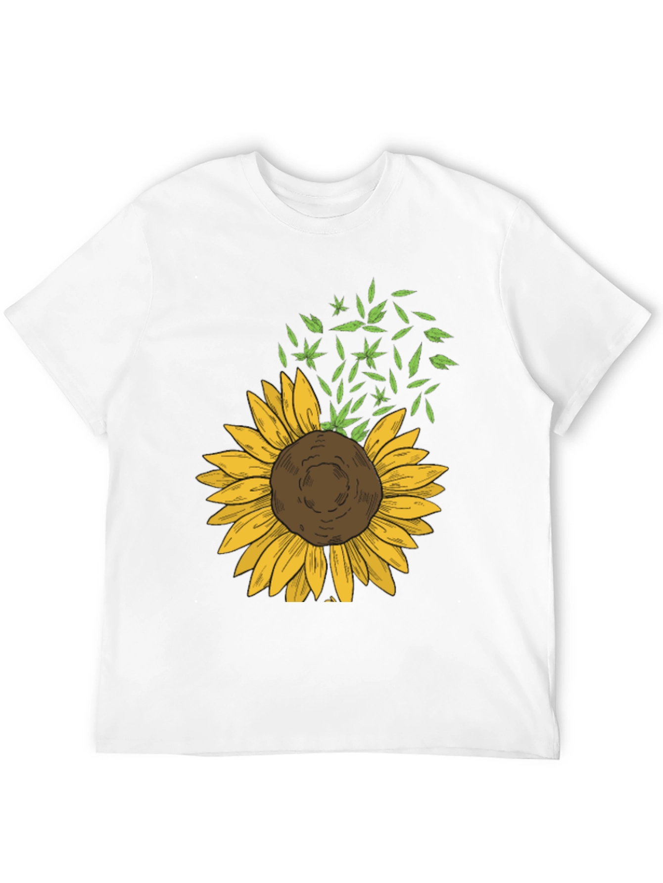Sunflower Graphic Black Tee