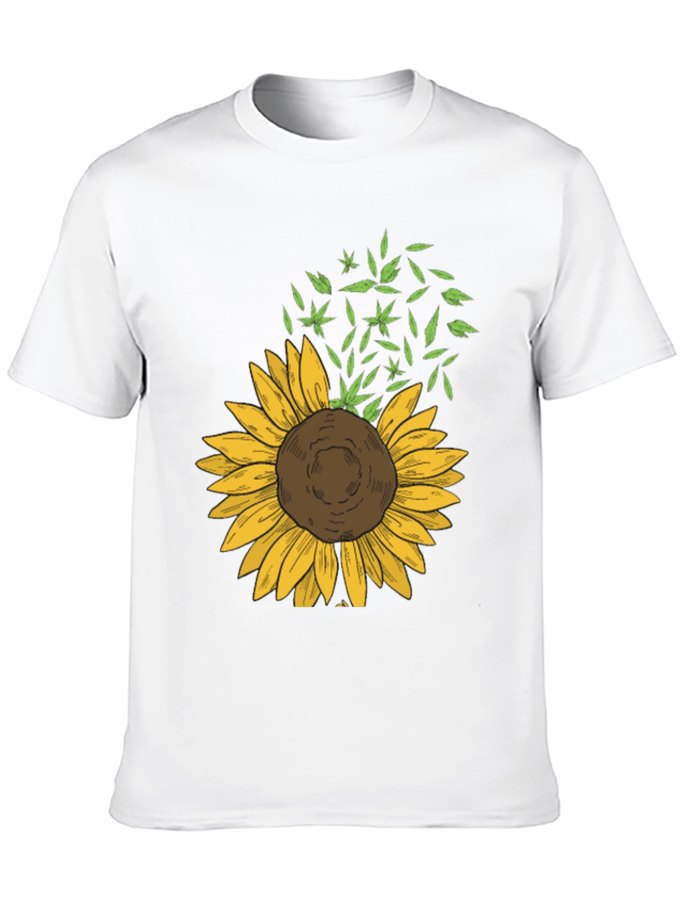 Sunflower Graphic Black Tee