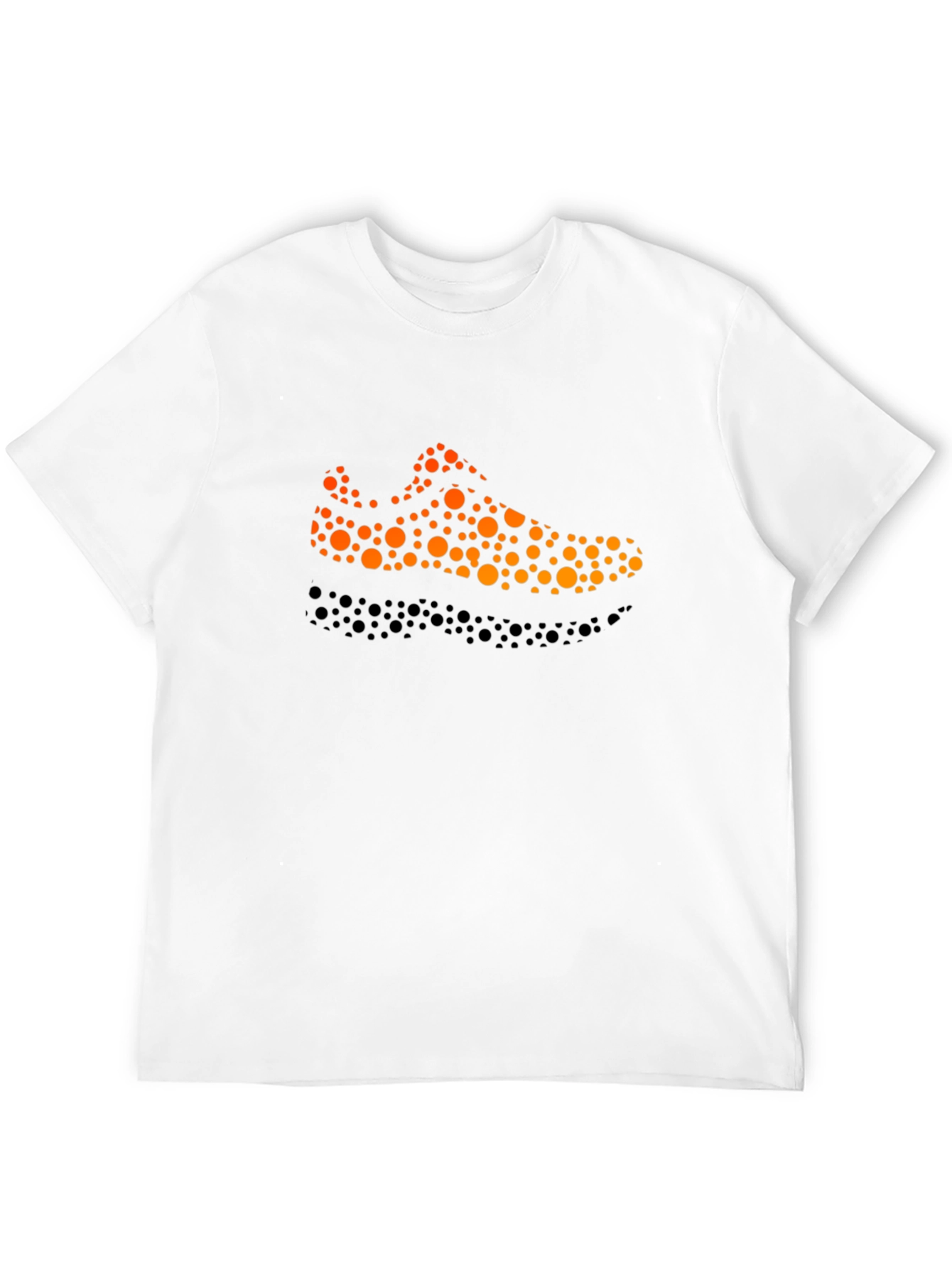 Stylish Shoe Print Black T-Shirt