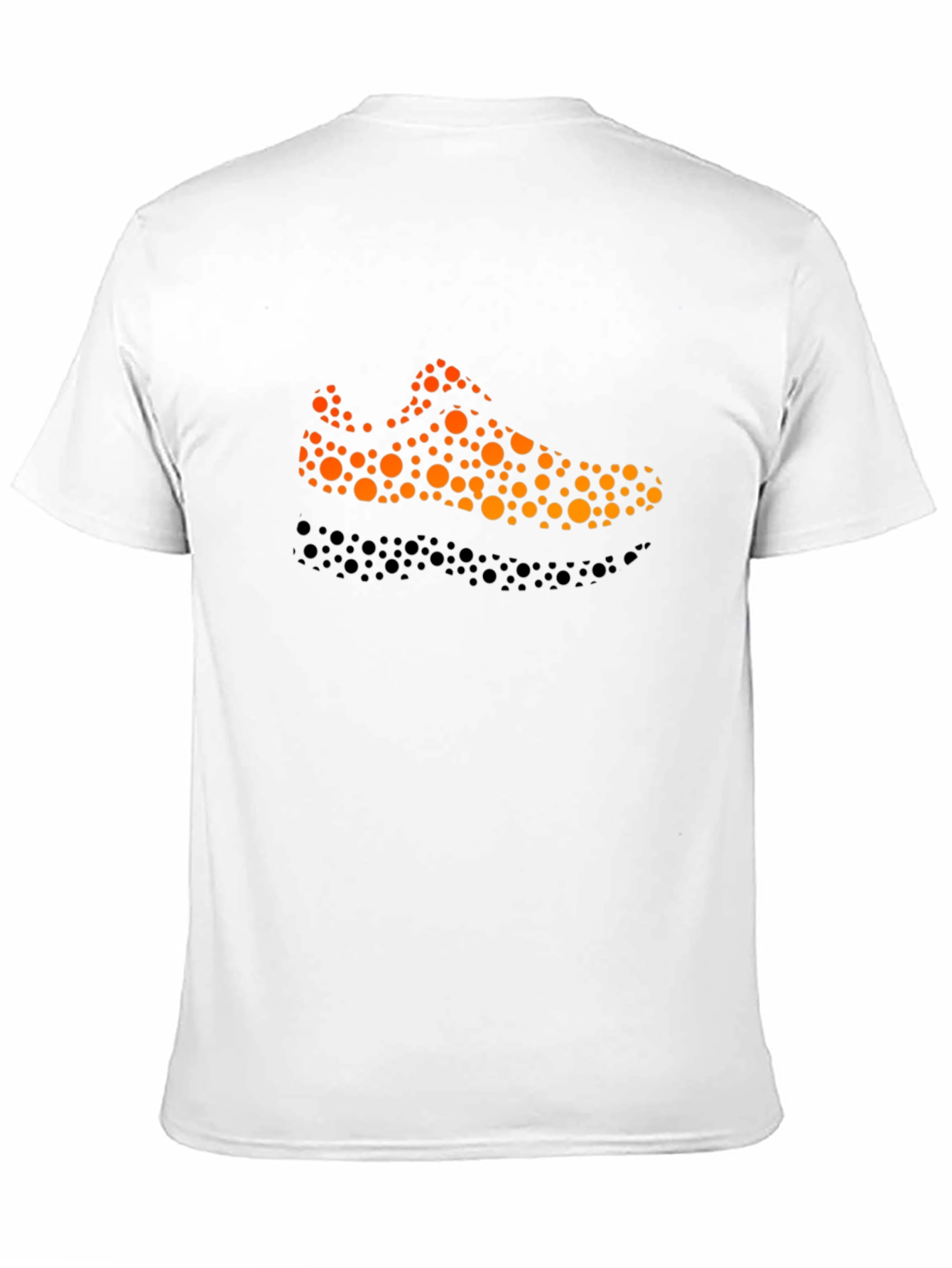 Stylish Shoe Print Black T-Shirt