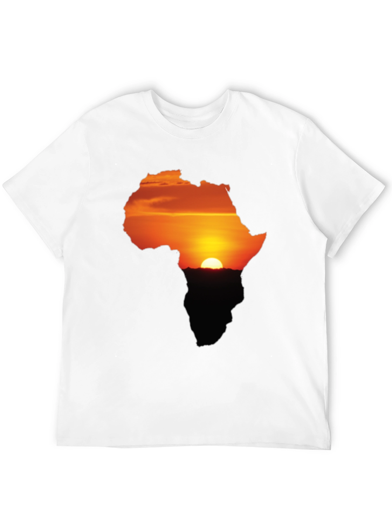 Africa Sunset Silhouette Graphic Tee - Unisex Black T-Shirt