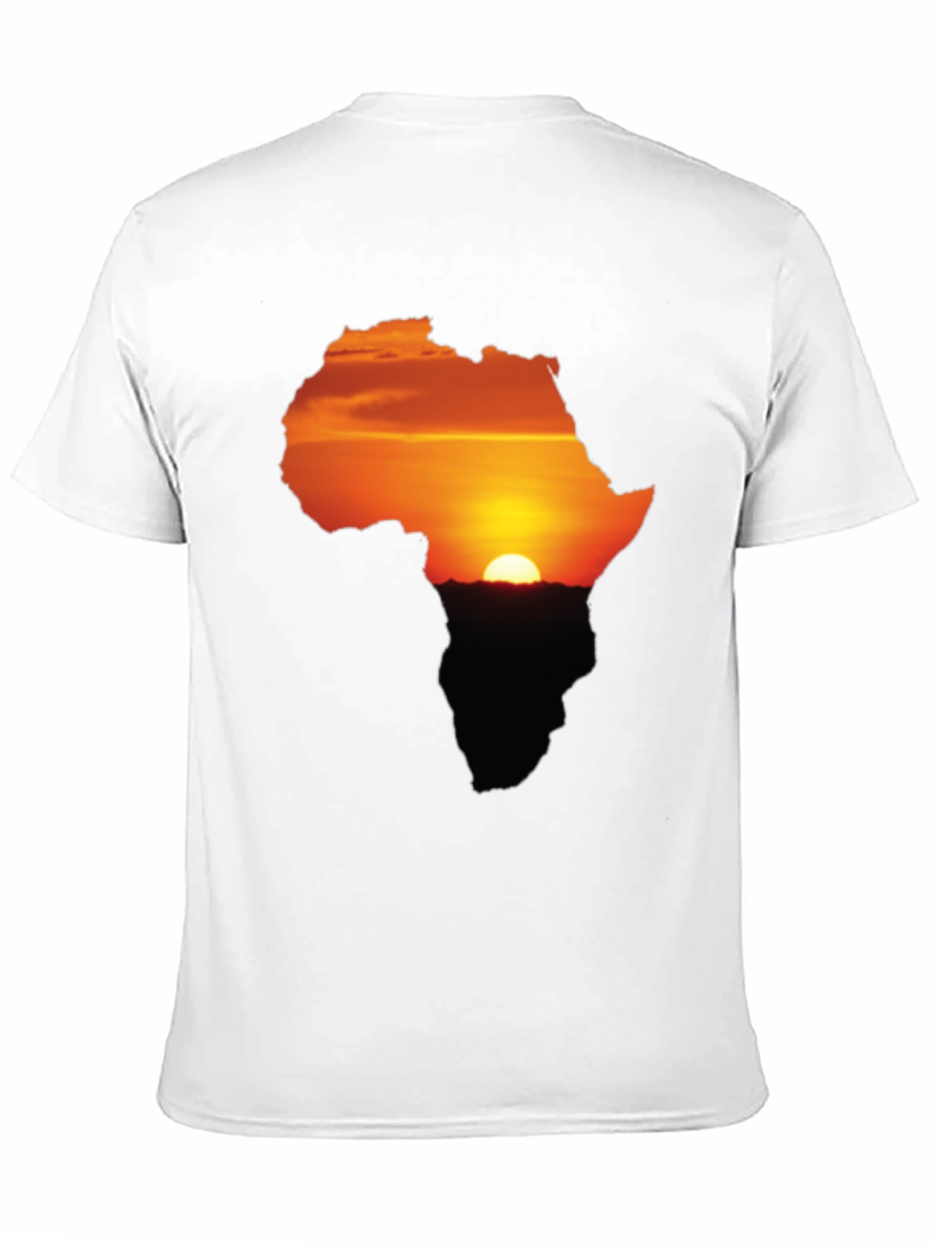 Africa Sunset Silhouette Graphic Tee - Unisex Black T-Shirt