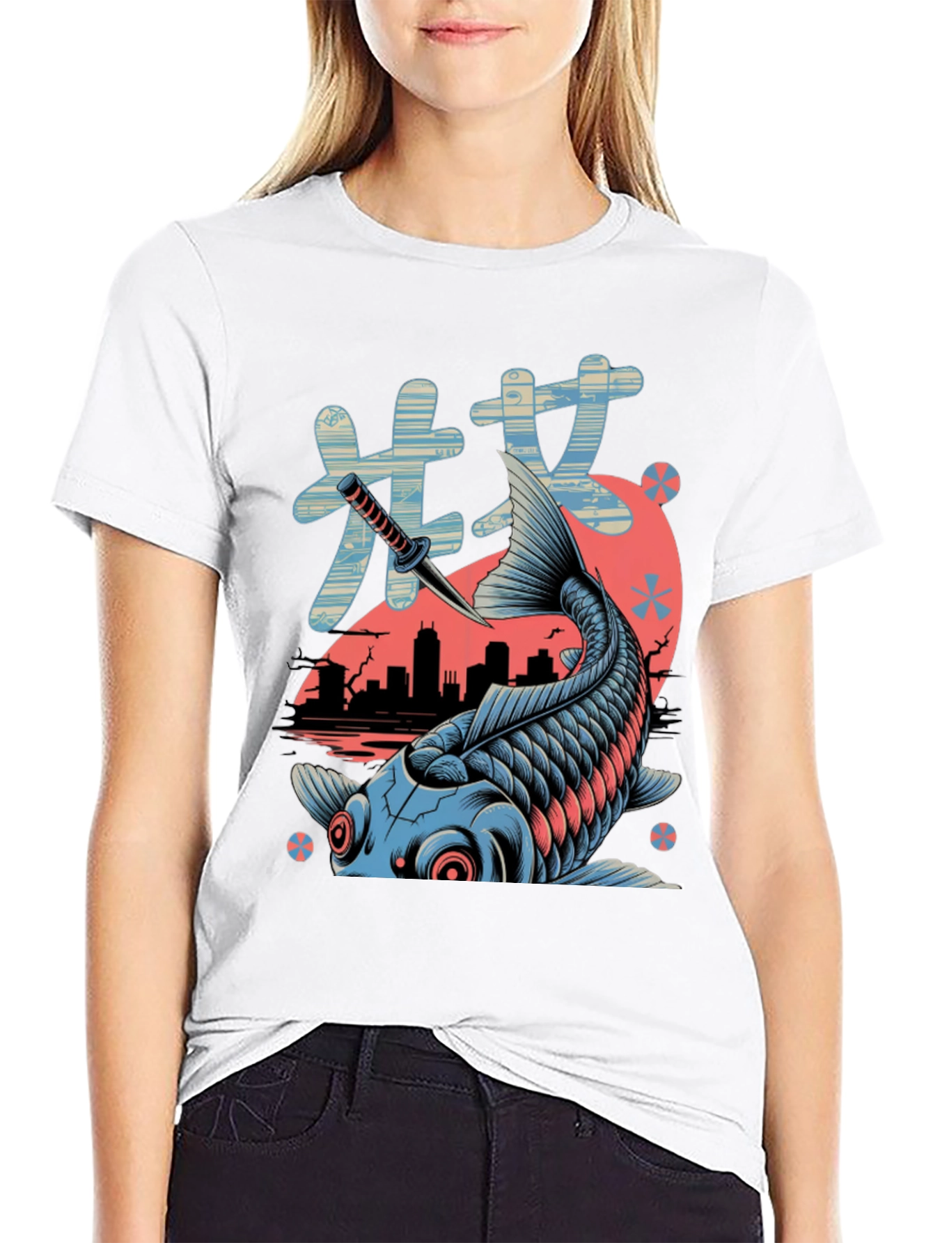 Koi Fish T-Shirt - Urban Samurai Style