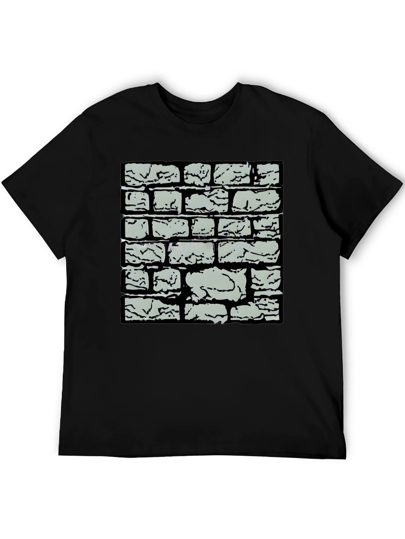Brick Wall Graphic Tee - Cool Casual Style